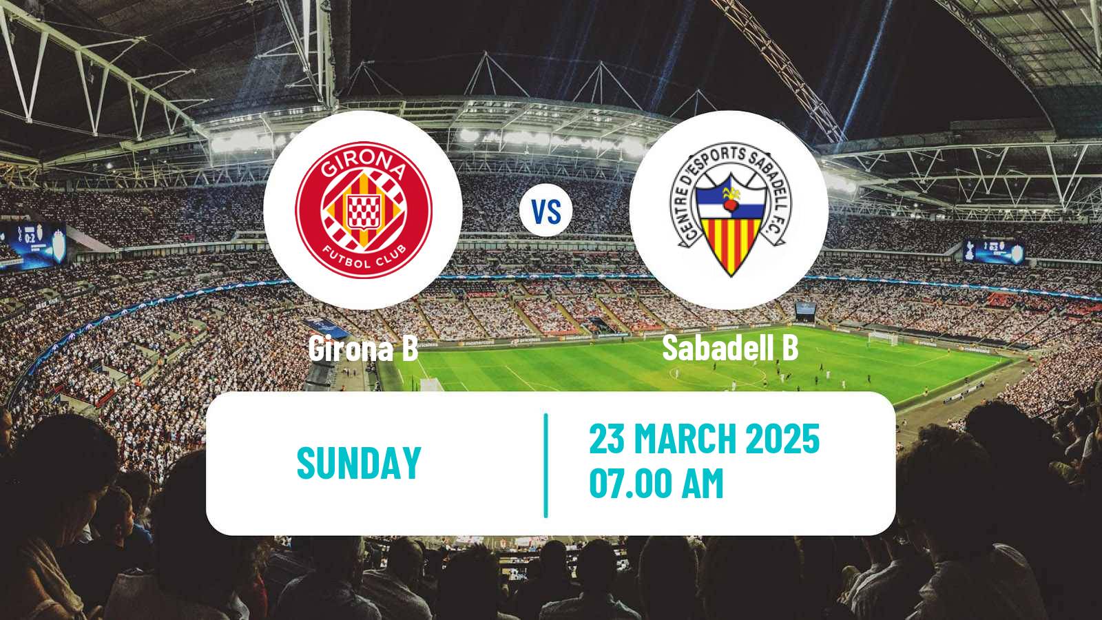 Soccer Spanish Tercera RFEF - Group 5 Girona B - Sabadell B
