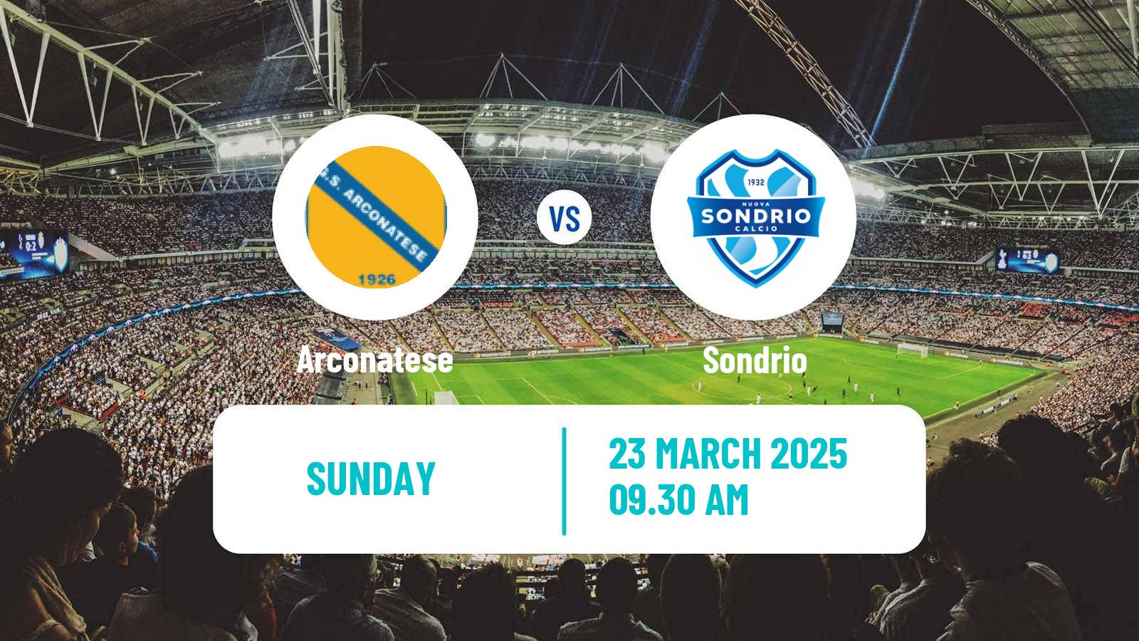 Soccer Italian Serie D - Group B Arconatese - Sondrio