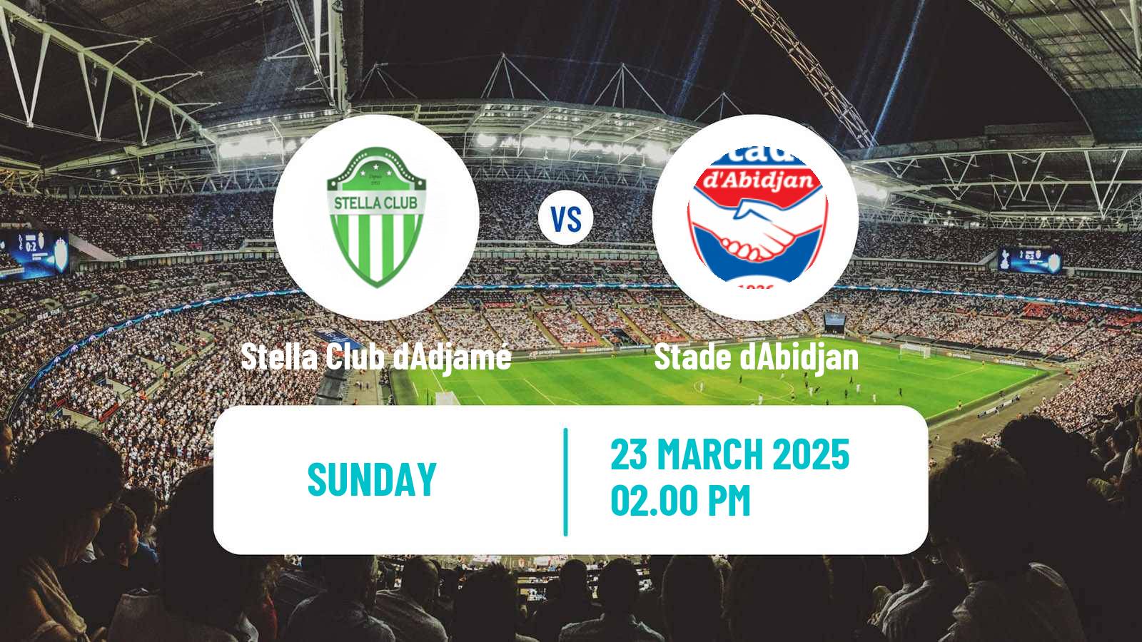 Soccer Cote d`Ivoire Ligue 1 Stella Club dAdjamé - Stade dAbidjan