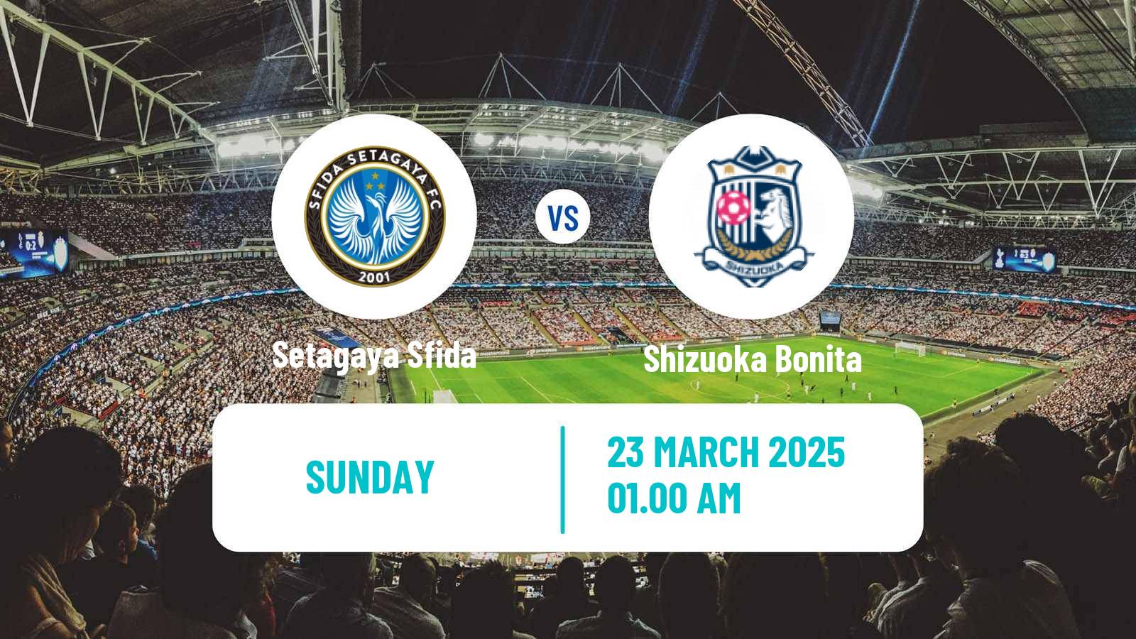 Soccer Japan Nadeshiko League Women Setagaya Sfida - Shizuoka Bonita