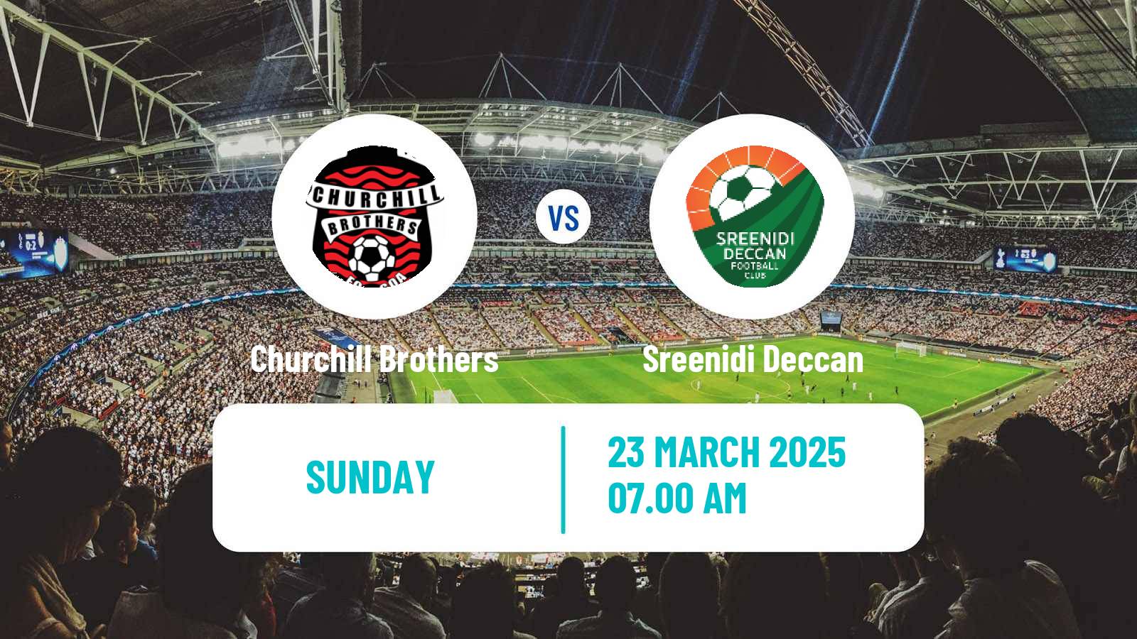 Soccer Indian I-League Churchill Brothers - Sreenidi Deccan