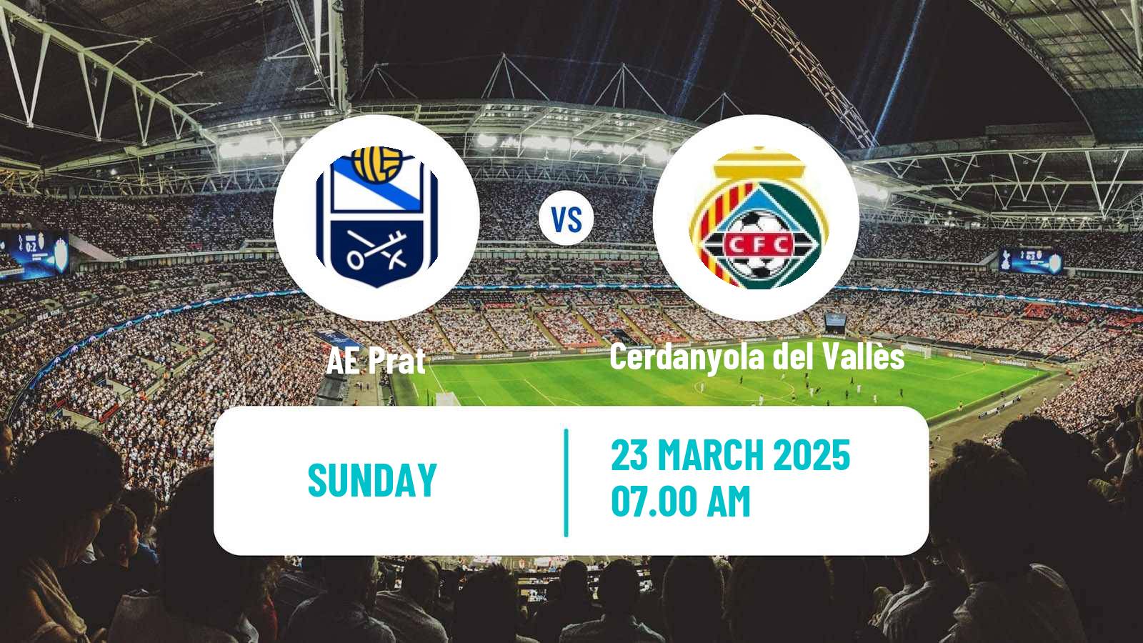 Soccer Spanish Tercera RFEF - Group 5 Prat - Cerdanyola del Vallès