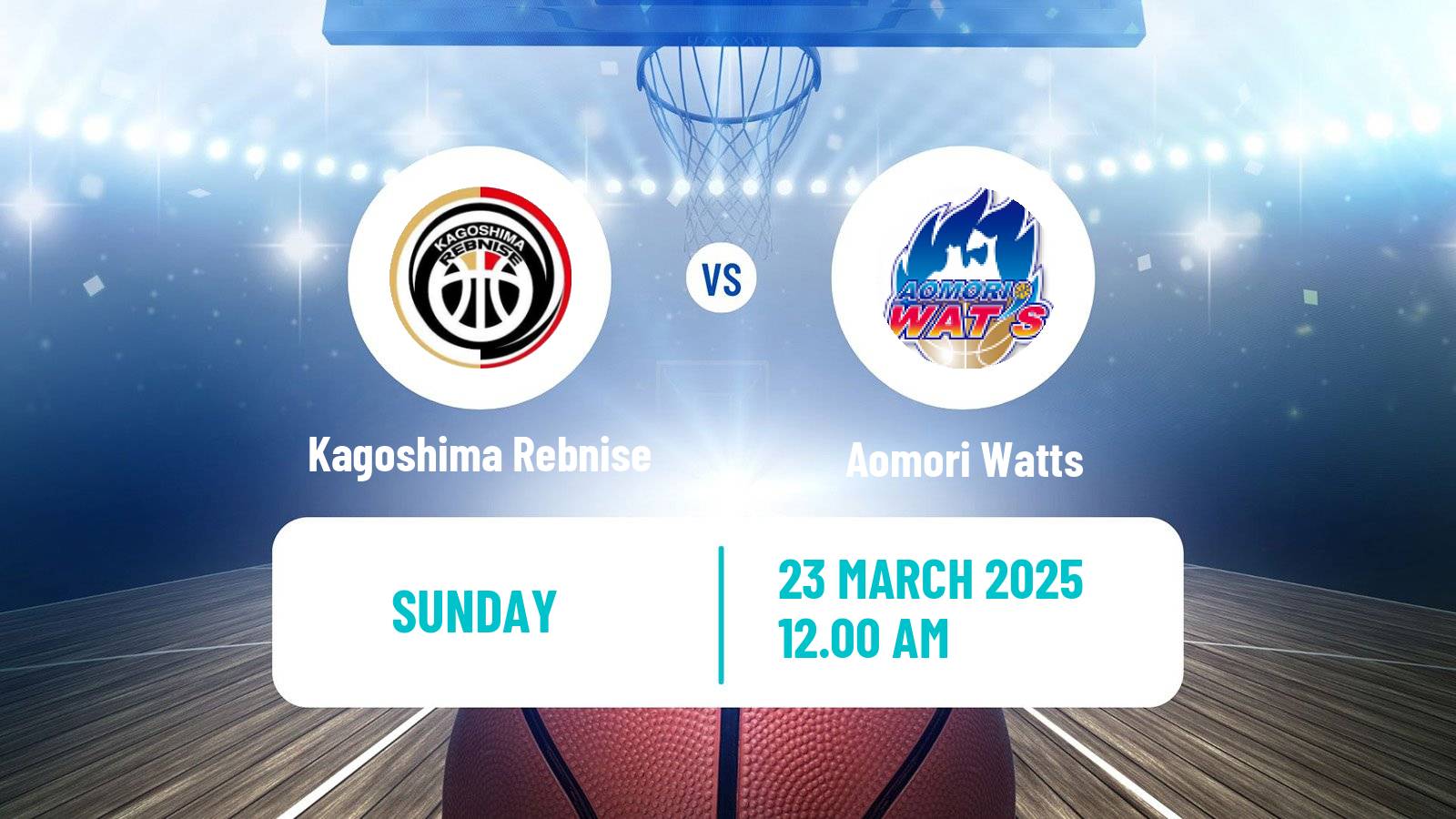 Basketball Japan B2 League Basketball Kagoshima Rebnise - Aomori Watts
