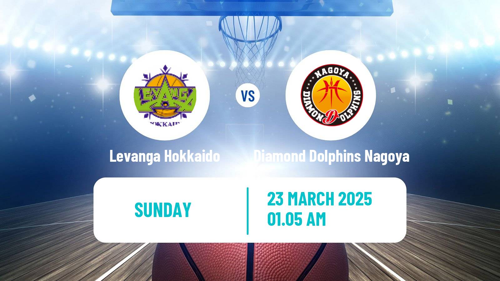 Basketball BJ League Levanga Hokkaido - Diamond Dolphins Nagoya