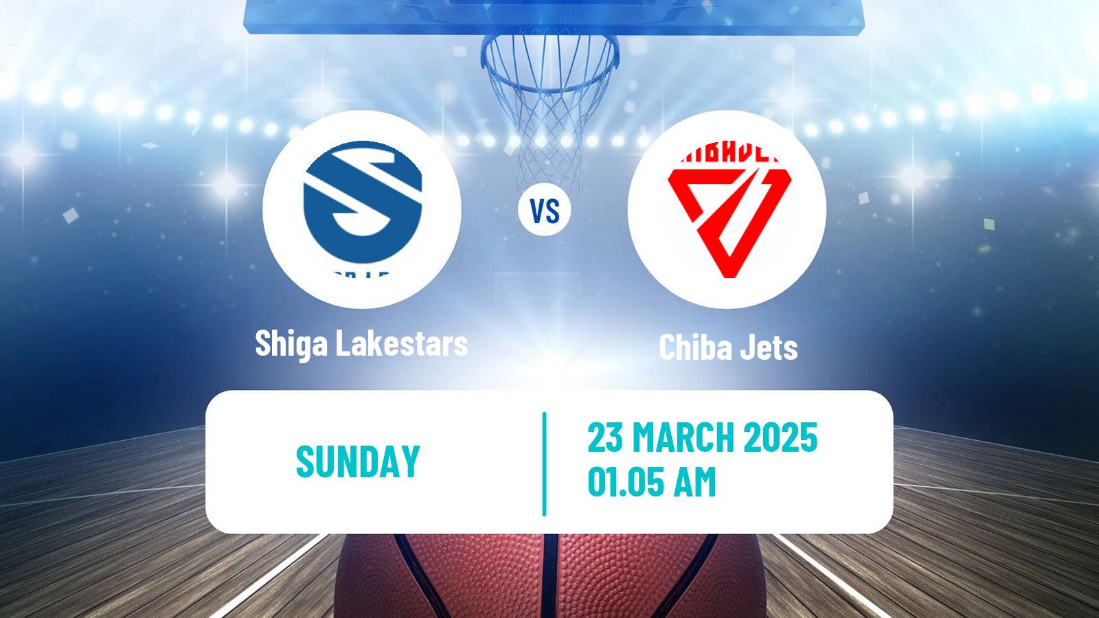 Basketball BJ League Shiga Lakestars - Chiba Jets