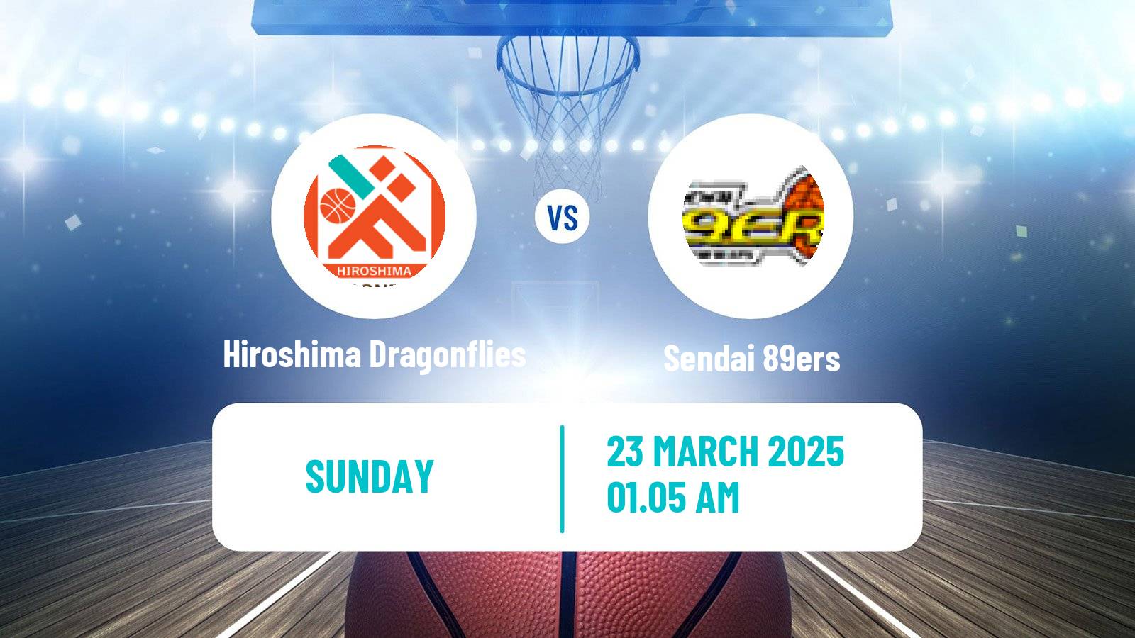Basketball BJ League Hiroshima Dragonflies - Sendai 89ers