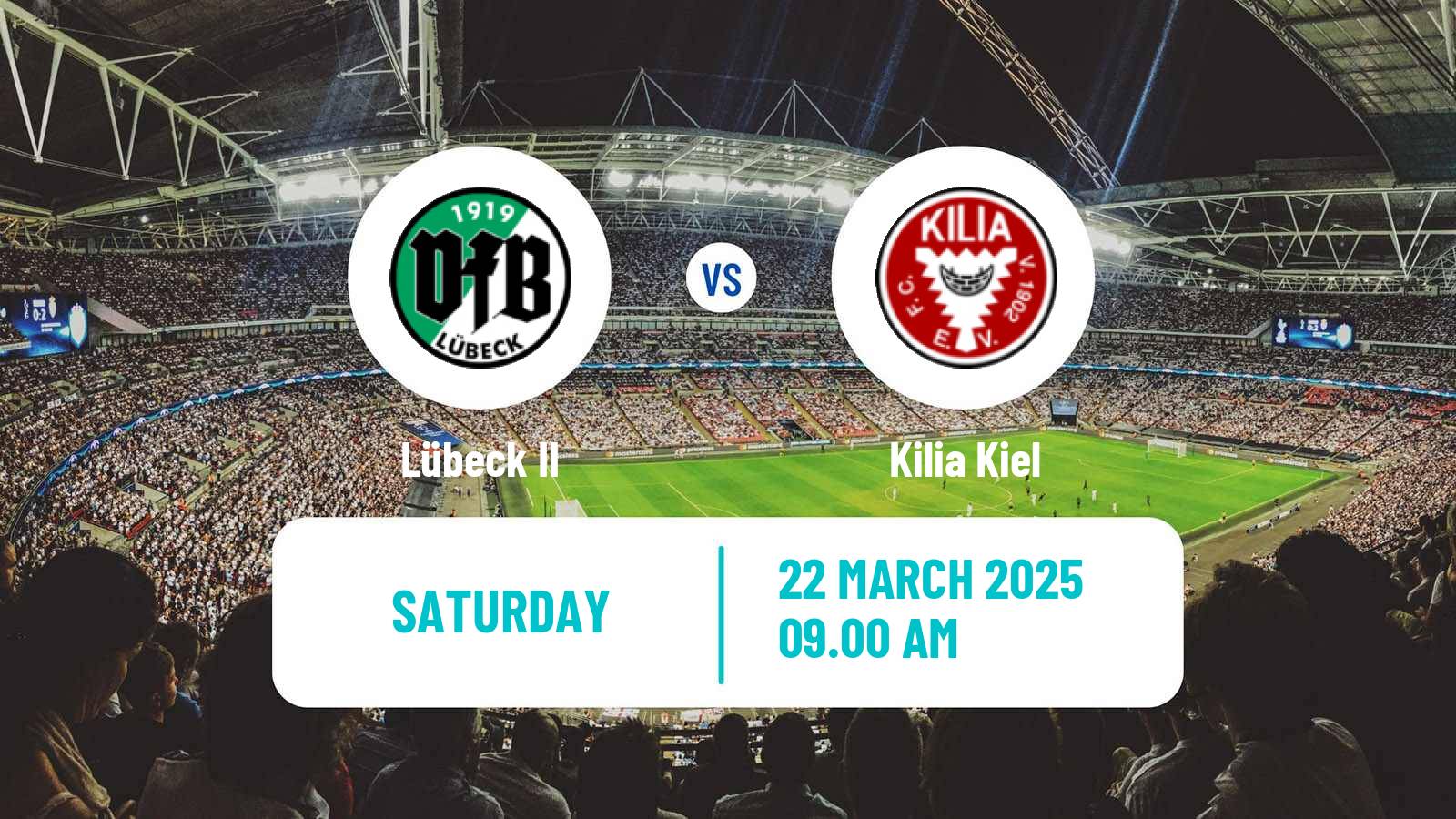 Football German Oberliga Schleswig-Holstein Lübeck II - Kilia Kiel