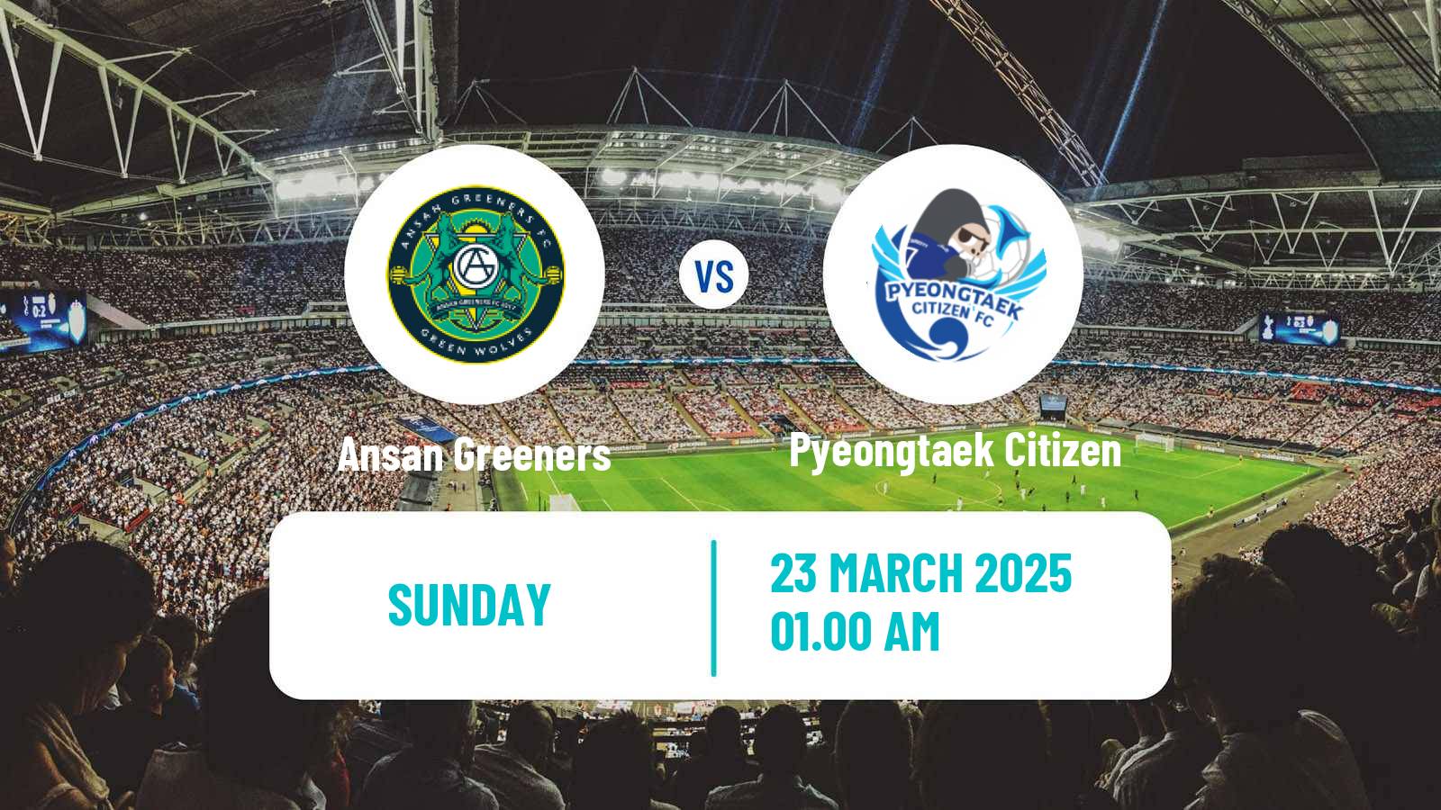 Soccer South Korean Cup Ansan Greeners - Pyeongtaek Citizen