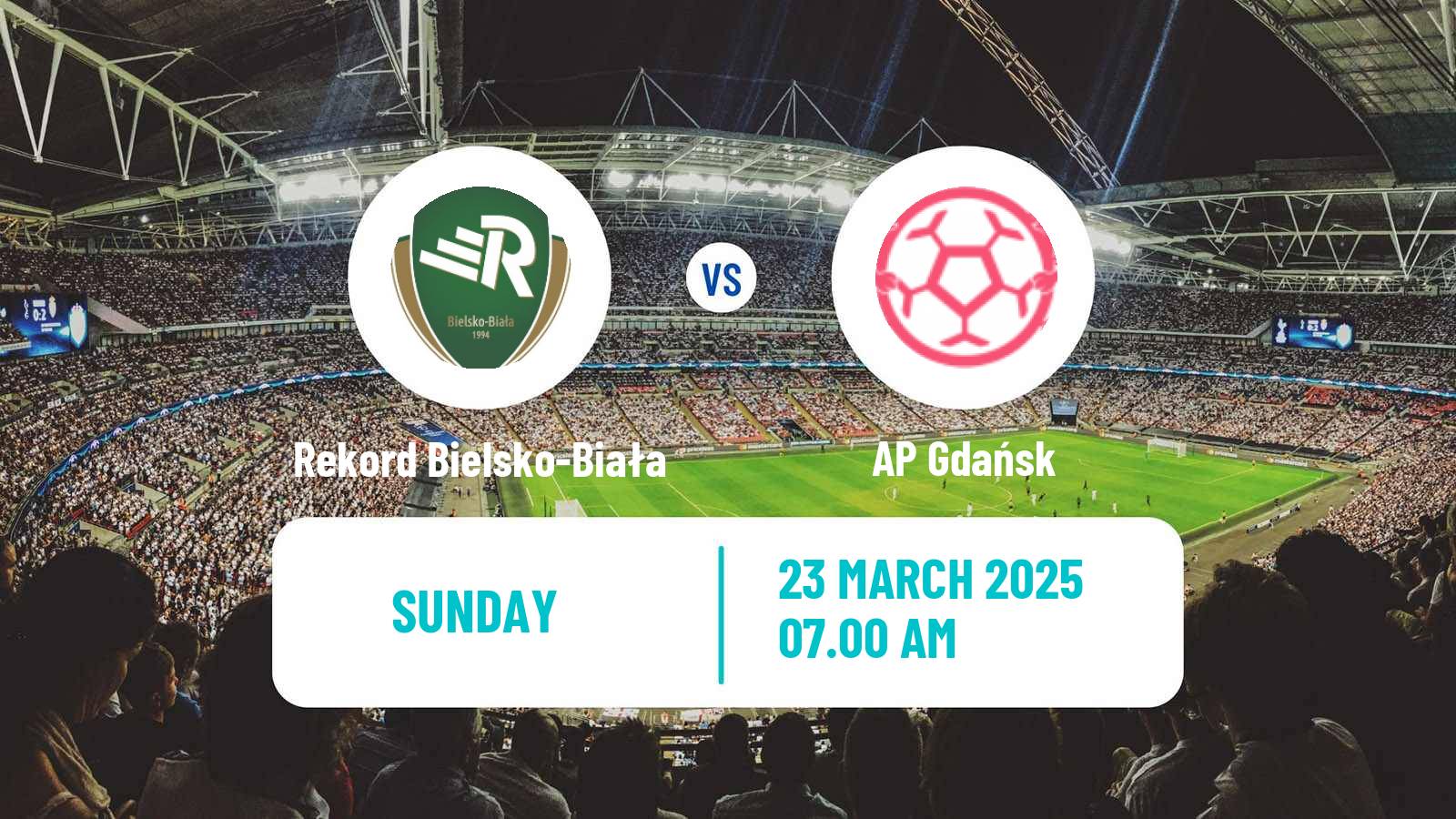 Soccer Polish Ekstraliga Women Rekord Bielsko-Biała - AP Gdańsk