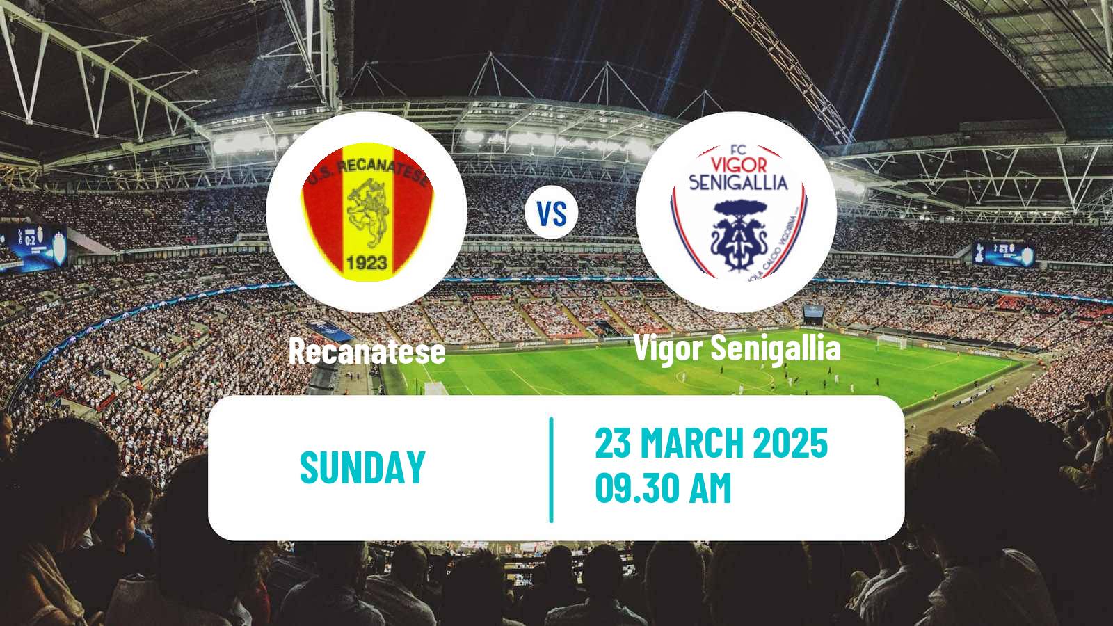 Soccer Italian Serie D - Group F Recanatese - Vigor Senigallia