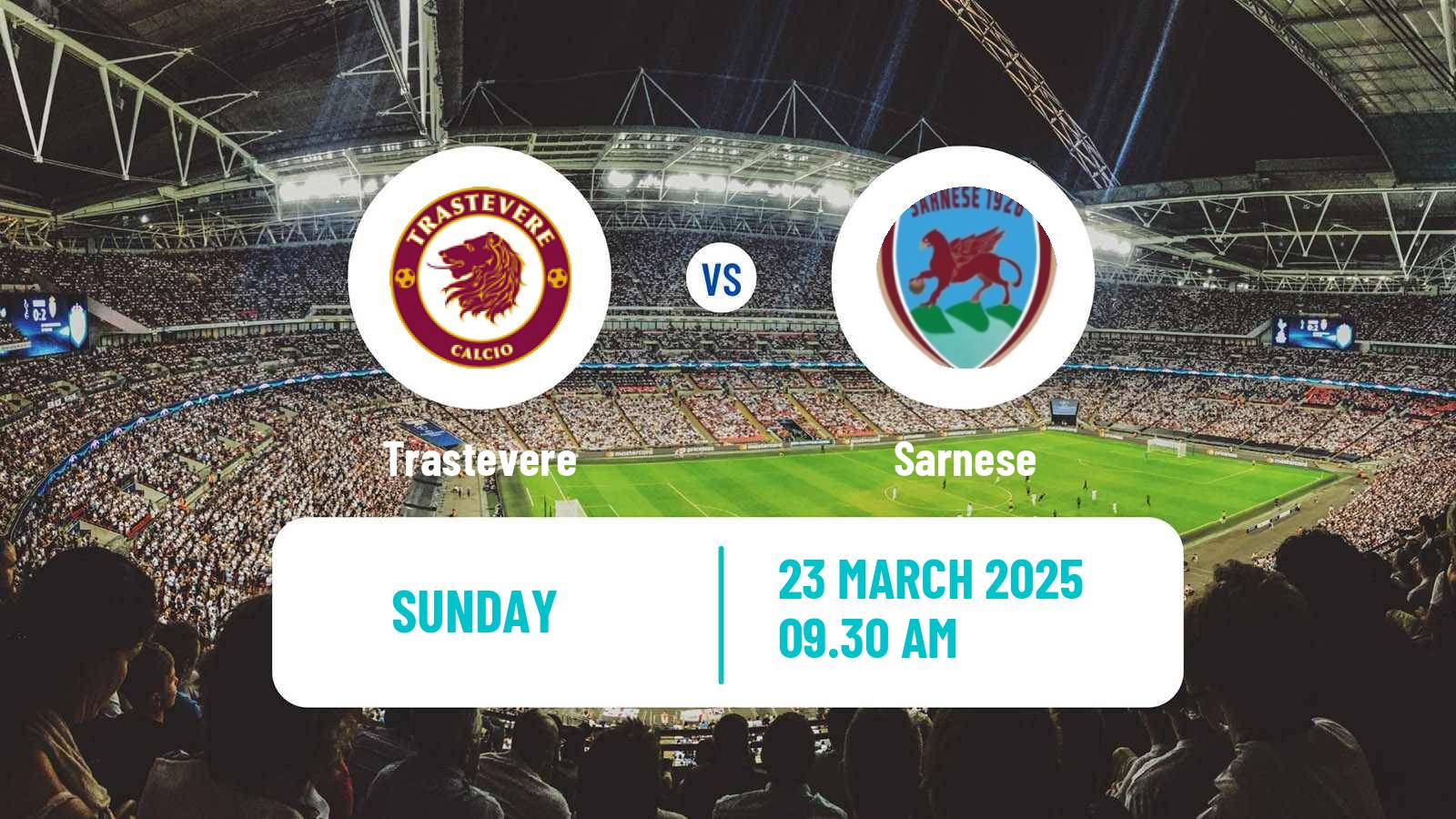 Soccer Italian Serie D - Group G Trastevere - Sarnese