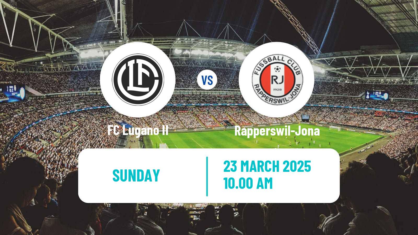 Soccer Swiss Promotion League Lugano II - Rapperswil-Jona