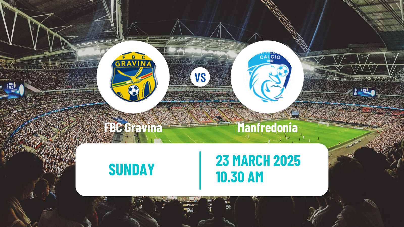 Soccer Italian Serie D - Group H Gravina - Manfredonia