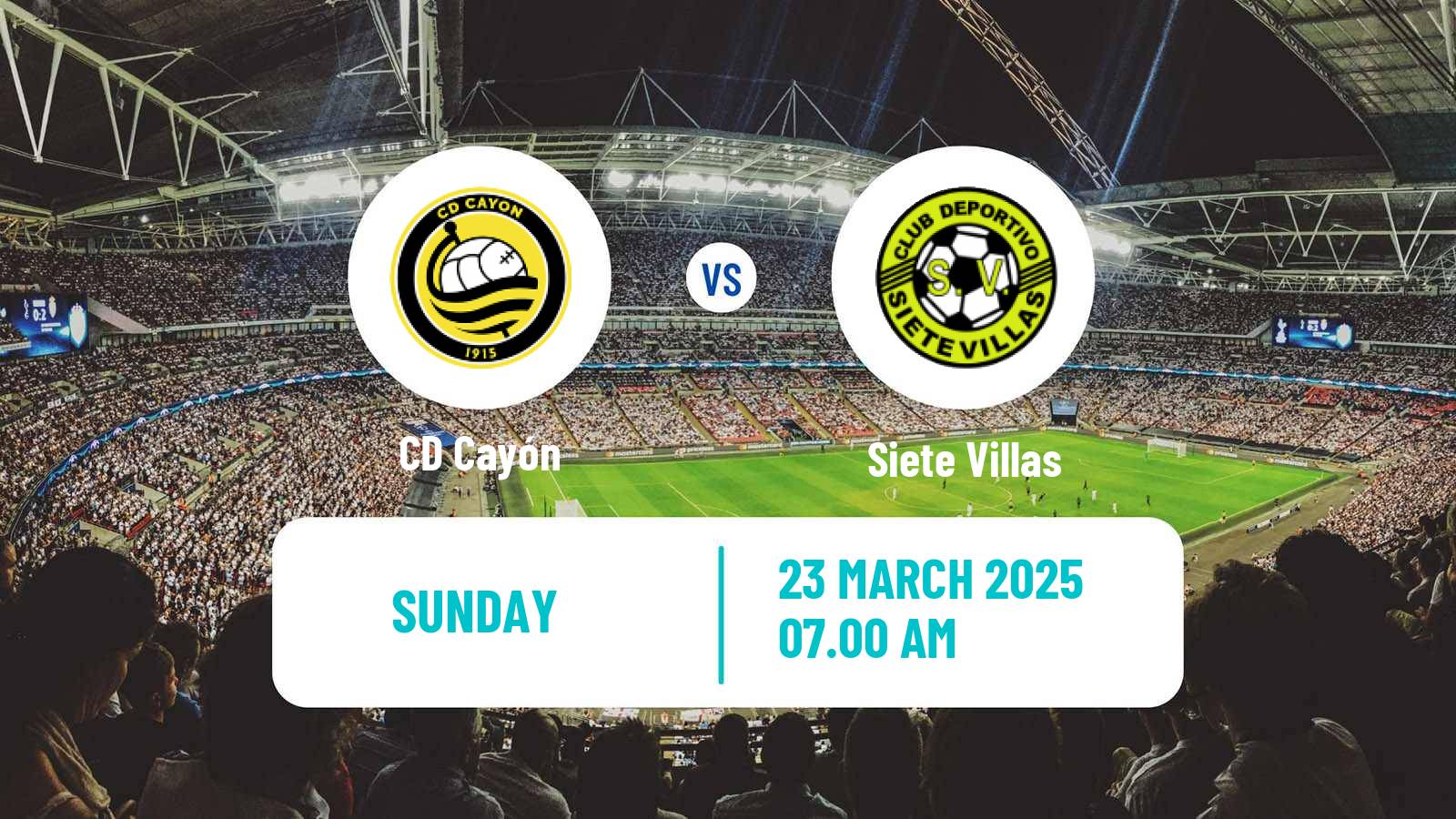Soccer Spanish Tercera RFEF - Group 3 Cayón - Siete Villas