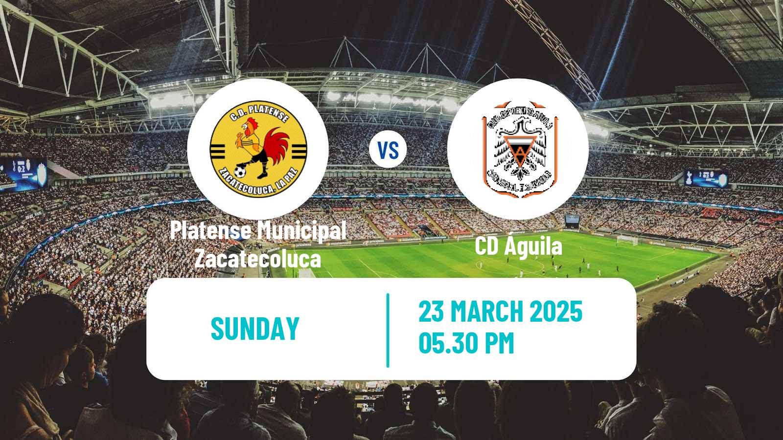 Soccer El Salvador Primera Division Platense Municipal Zacatecoluca - Águila