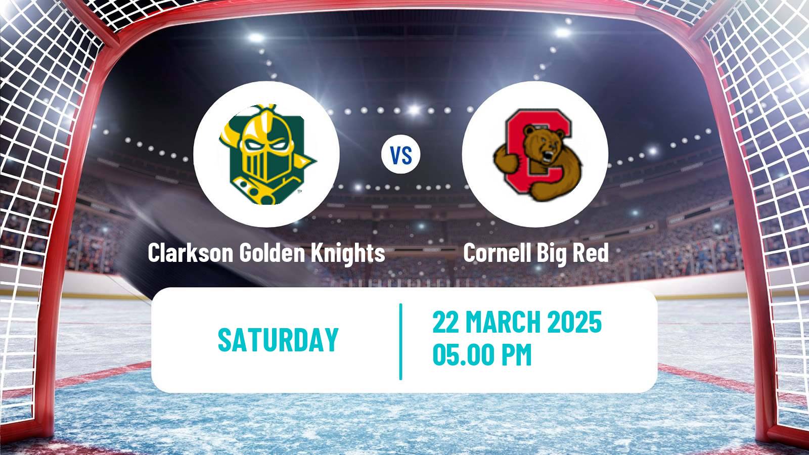 Hockey NCAA Hockey Clarkson Golden Knights - Cornell Big Red