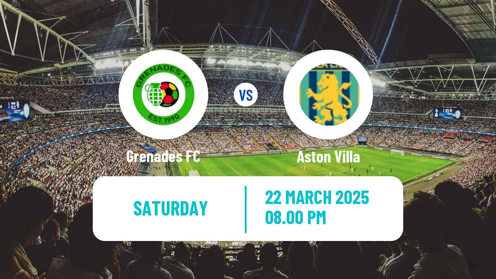 Soccer Antigua and Barbuda FA Premier League Grenades - Aston Villa