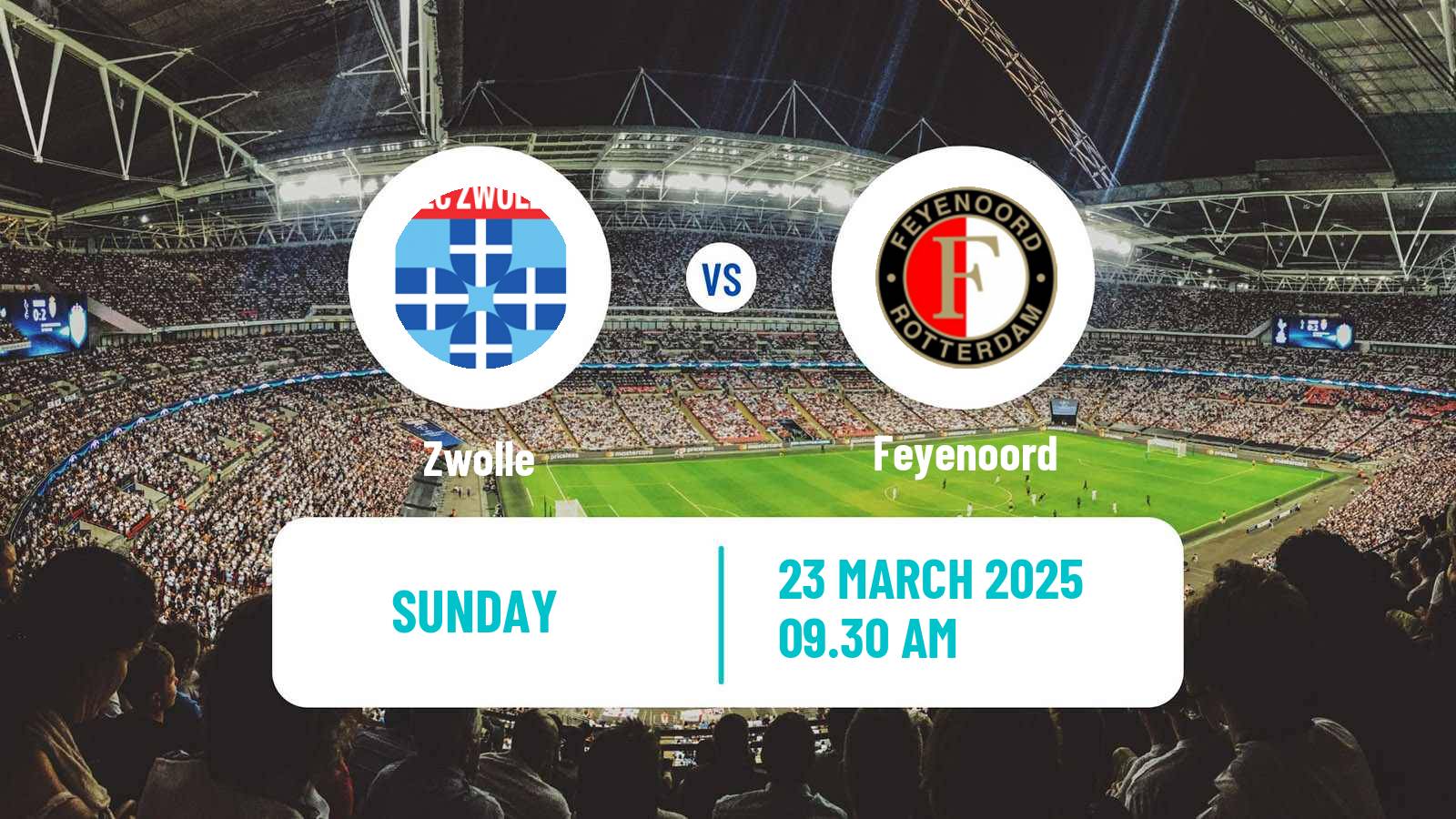 Soccer Dutch Eredivisie Women Zwolle - Feyenoord