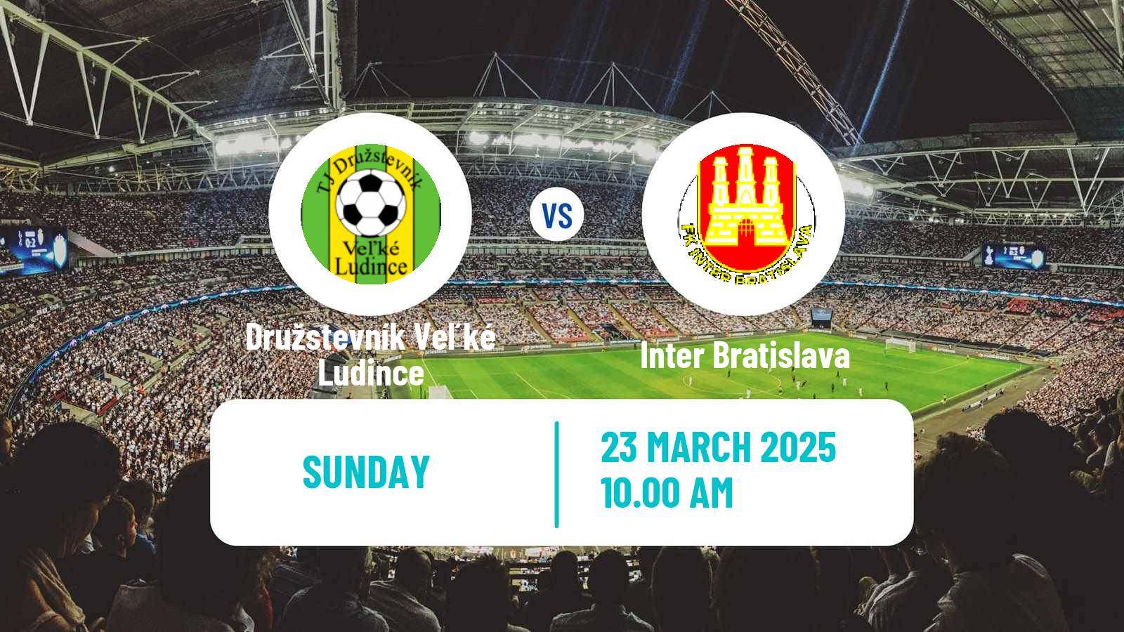 Soccer Slovak 3 Liga West Družstevník Veľké Ludince - Inter Bratislava