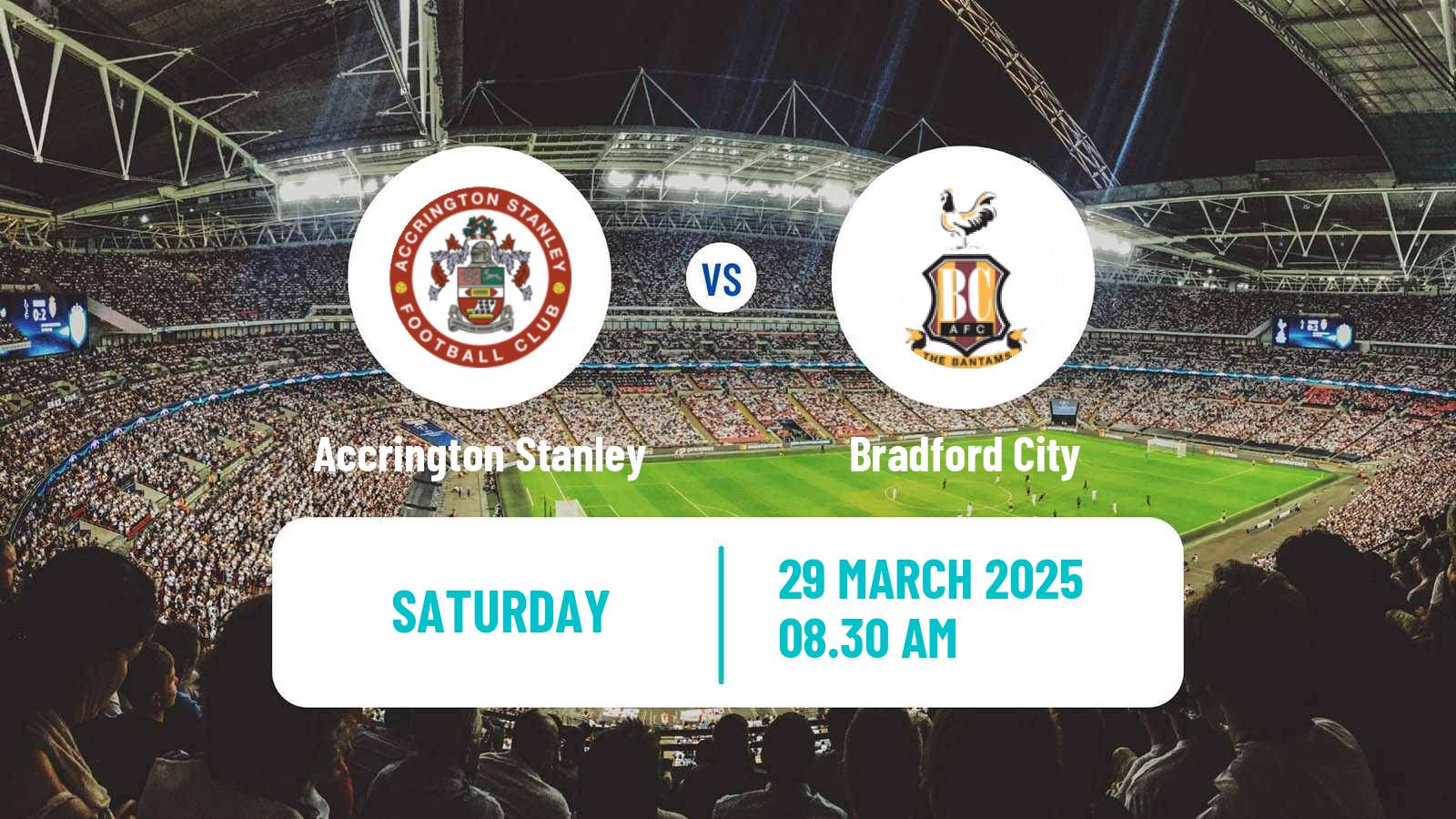 Soccer English League Two Accrington Stanley - Bradford City