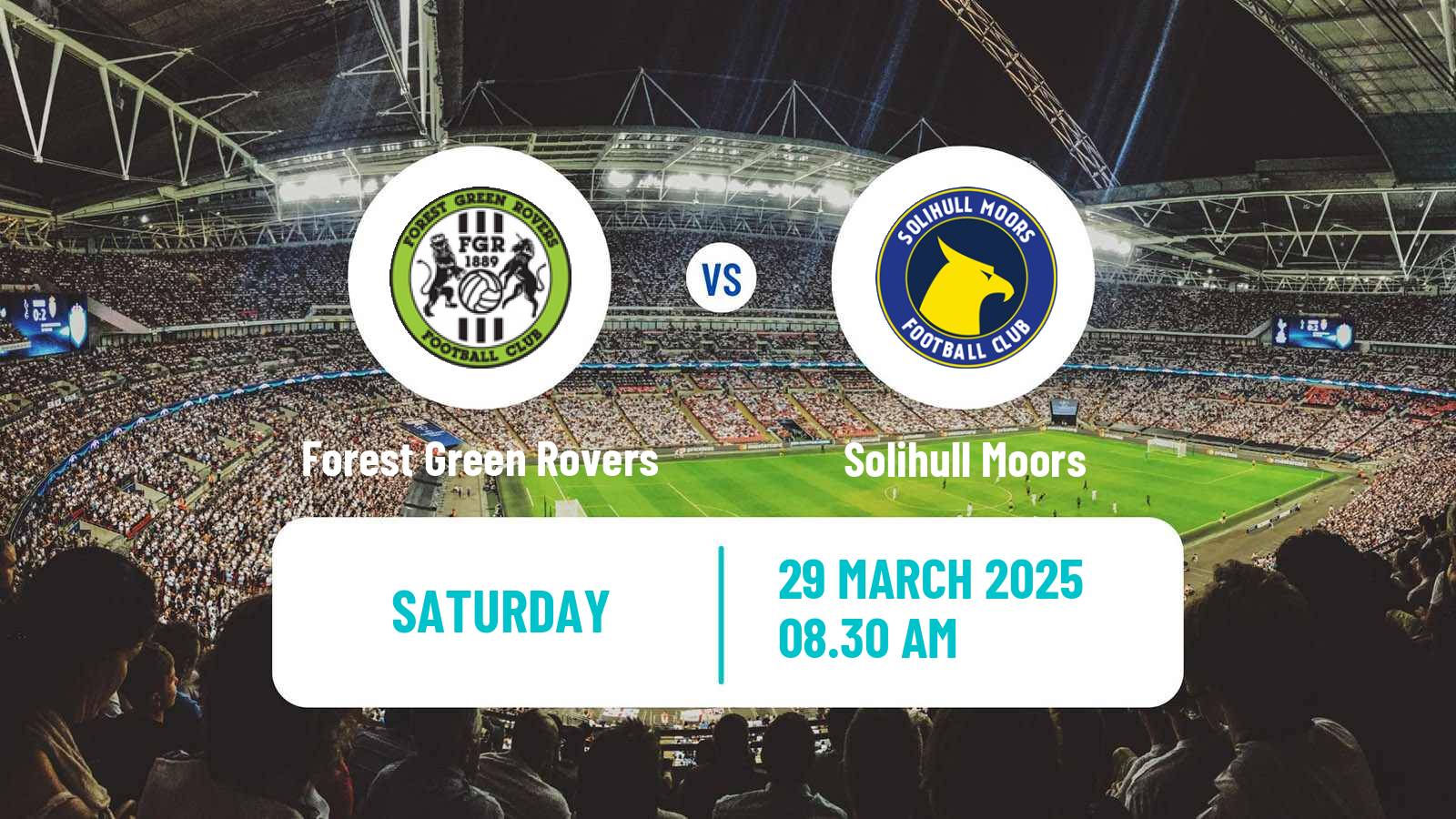 Soccer English National League Forest Green Rovers - Solihull Moors