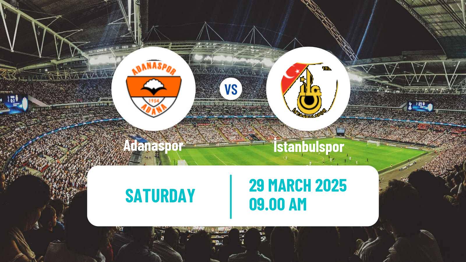 Soccer Turkish First League Adanaspor - İstanbulspor