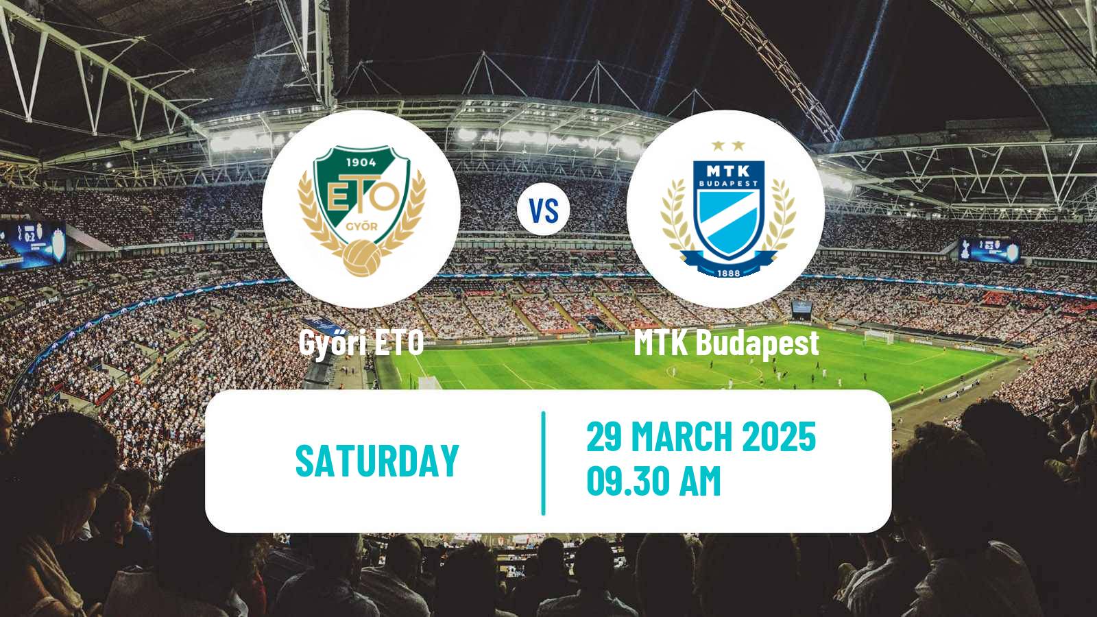 Soccer Hungarian NB I Győri ETO - MTK Budapest