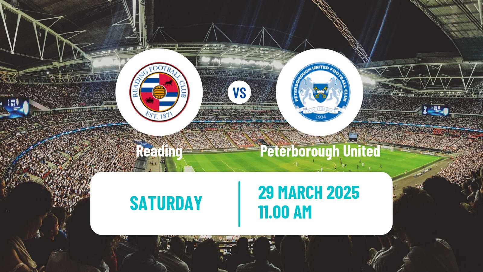 Soccer English League One Reading - Peterborough United