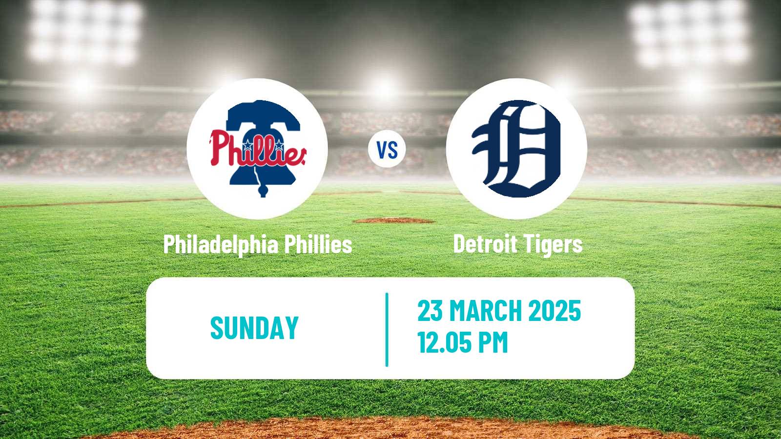 Baseball MLB Spring Training Philadelphia Phillies - Detroit Tigers