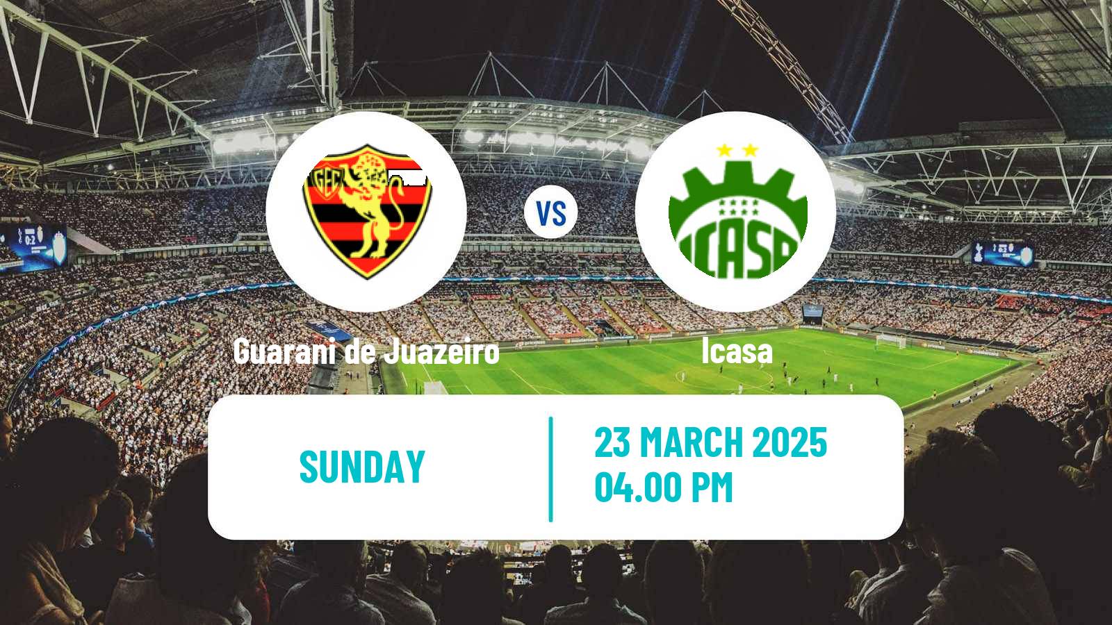 Soccer Brazilian Campeonato Cearense 2 Guarani de Juazeiro - Icasa