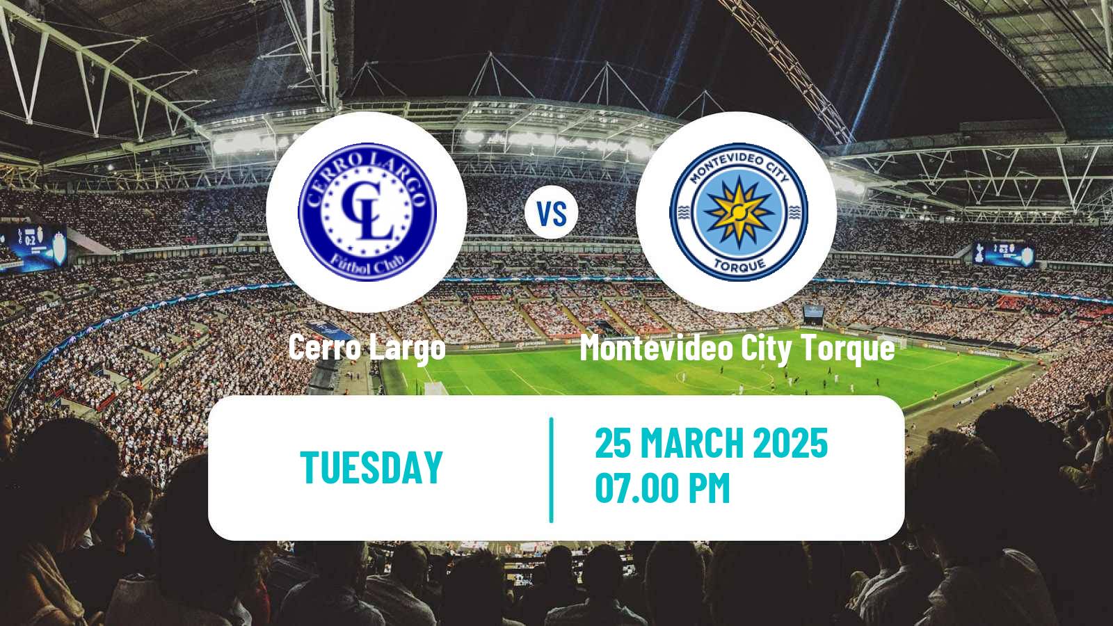 Soccer Uruguayan Primera Division Cerro Largo - Montevideo City Torque