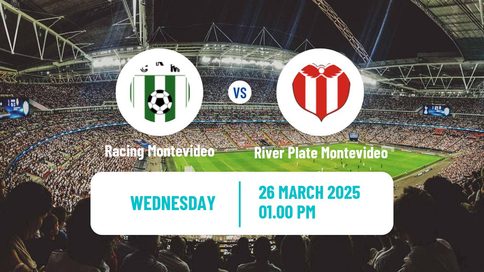 Soccer Uruguayan Primera Division Racing Montevideo - River Plate Montevideo