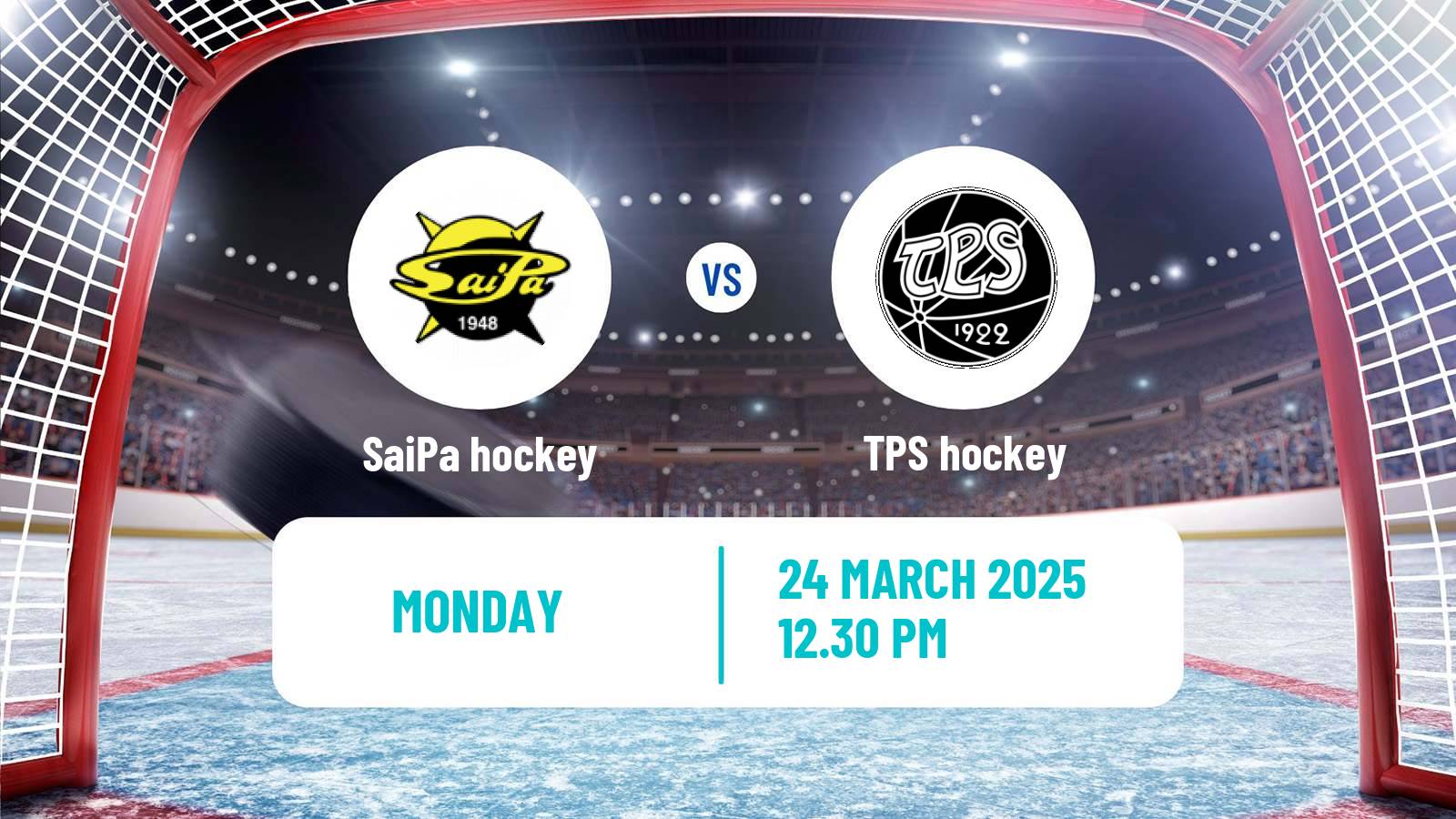 Hockey Finnish SM-liiga SaiPa - TPS