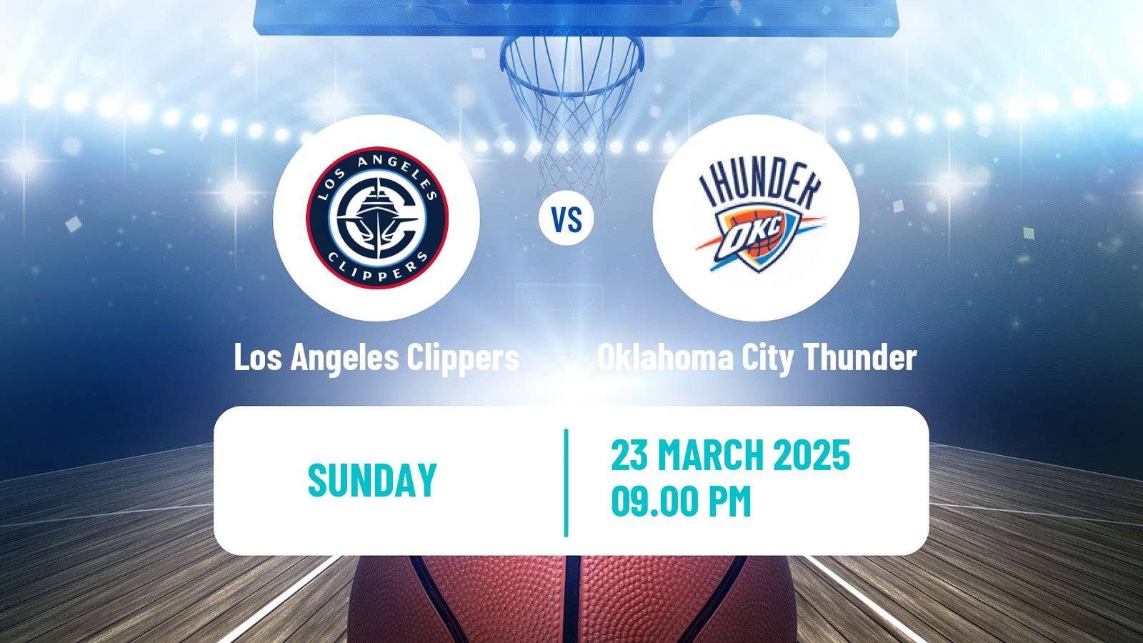 Basketball NBA Los Angeles Clippers - Oklahoma City Thunder