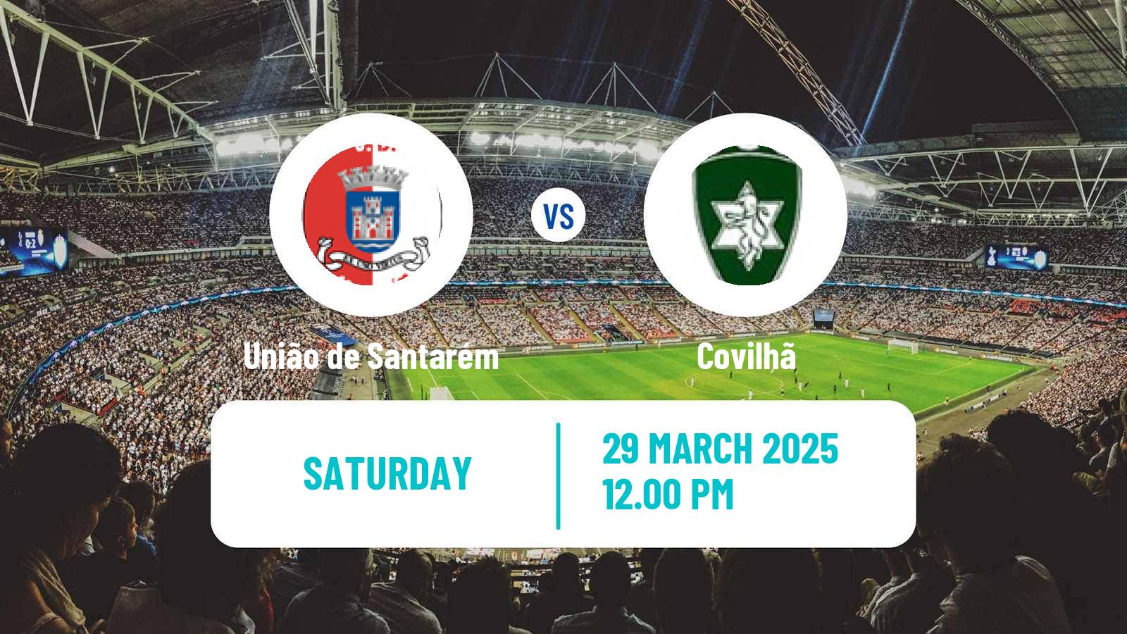 Soccer Portuguese Liga 3 União de Santarém - Covilhã
