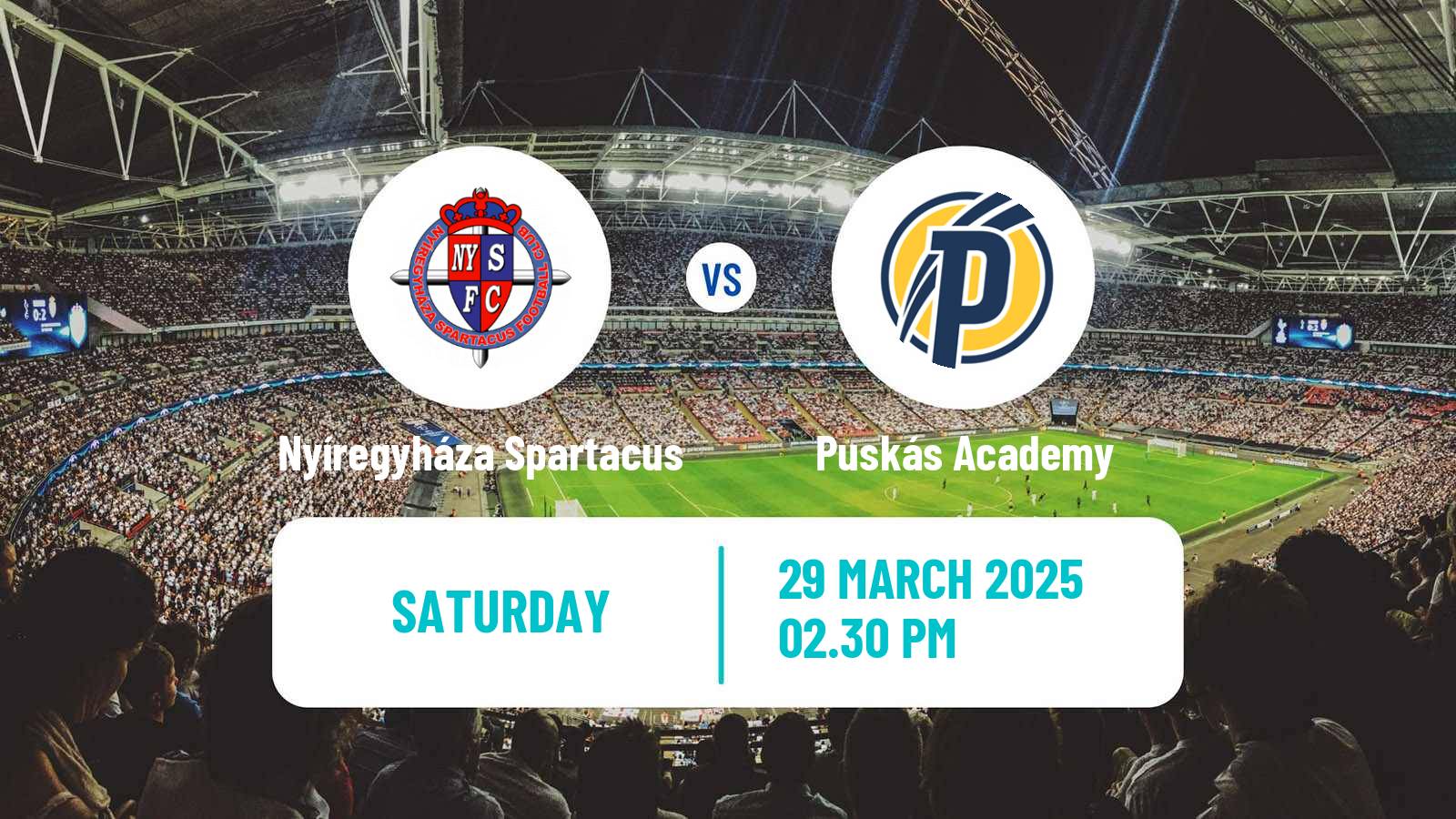 Soccer Hungarian NB I Nyíregyháza Spartacus - Puskás Academy