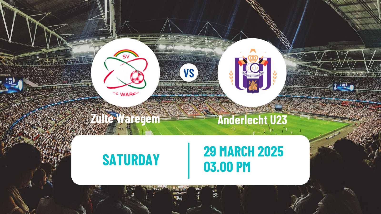 Soccer Belgian Сhallenger Pro League Zulte Waregem - Anderlecht U23