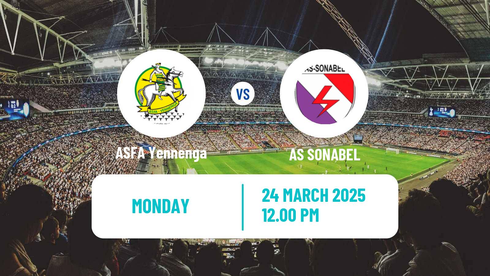 Soccer Burkina Faso Premier League ASFA Yennenga - AS SONABEL