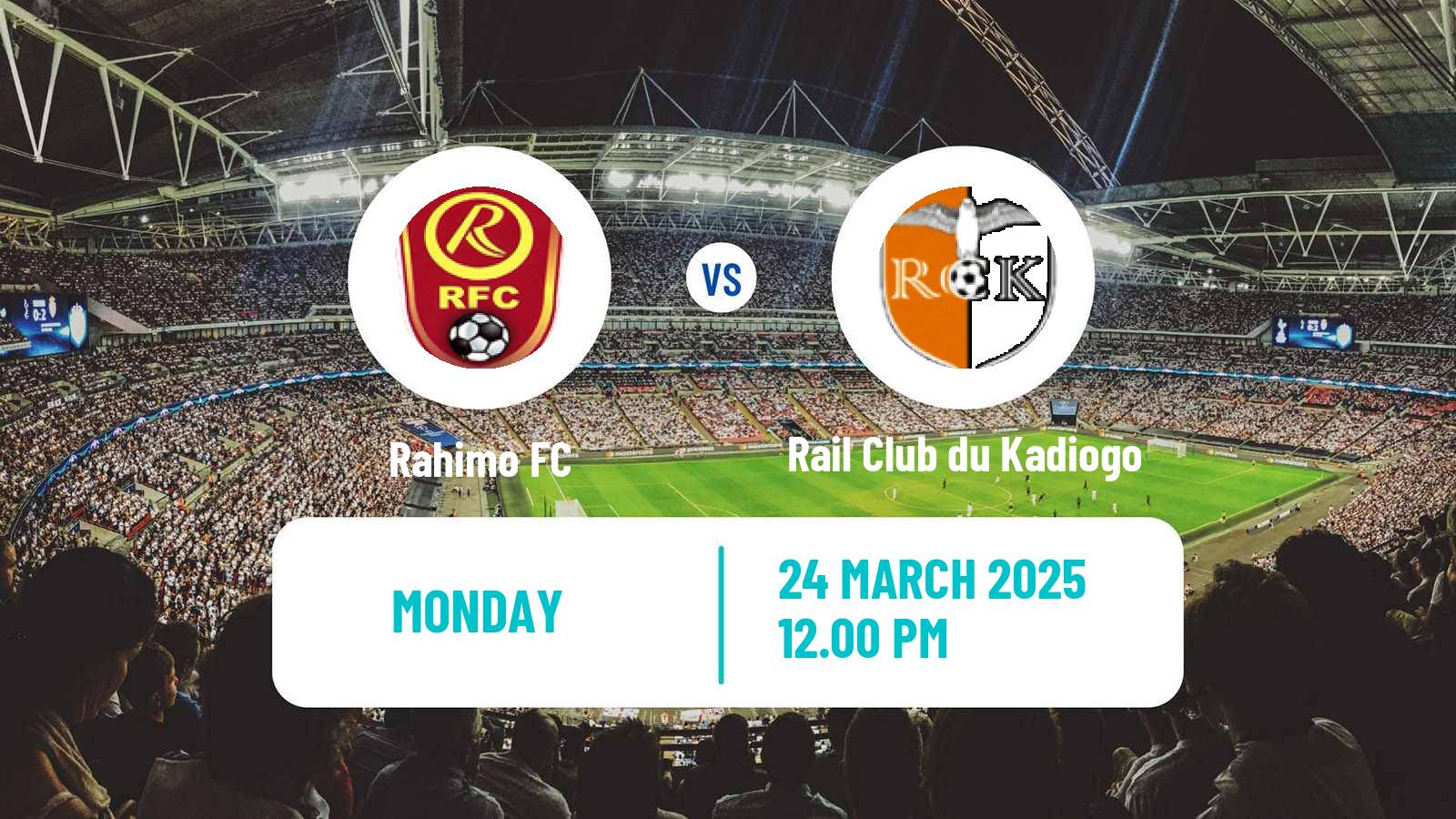 Soccer Burkina Faso Premier League Rahimo - Rail Club du Kadiogo