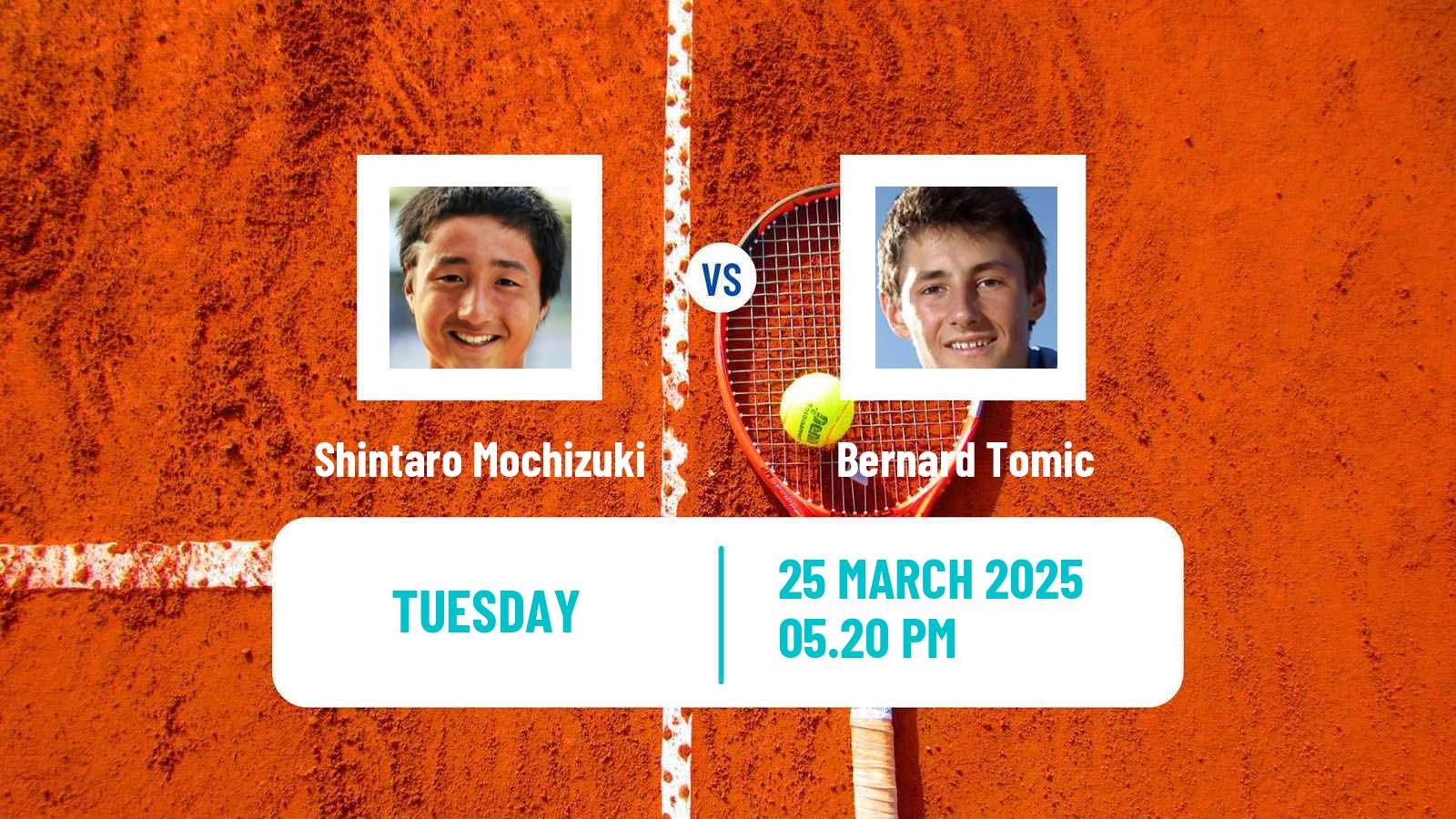 Tennis Morelia Challenger Men Shintaro Mochizuki - Bernard Tomic