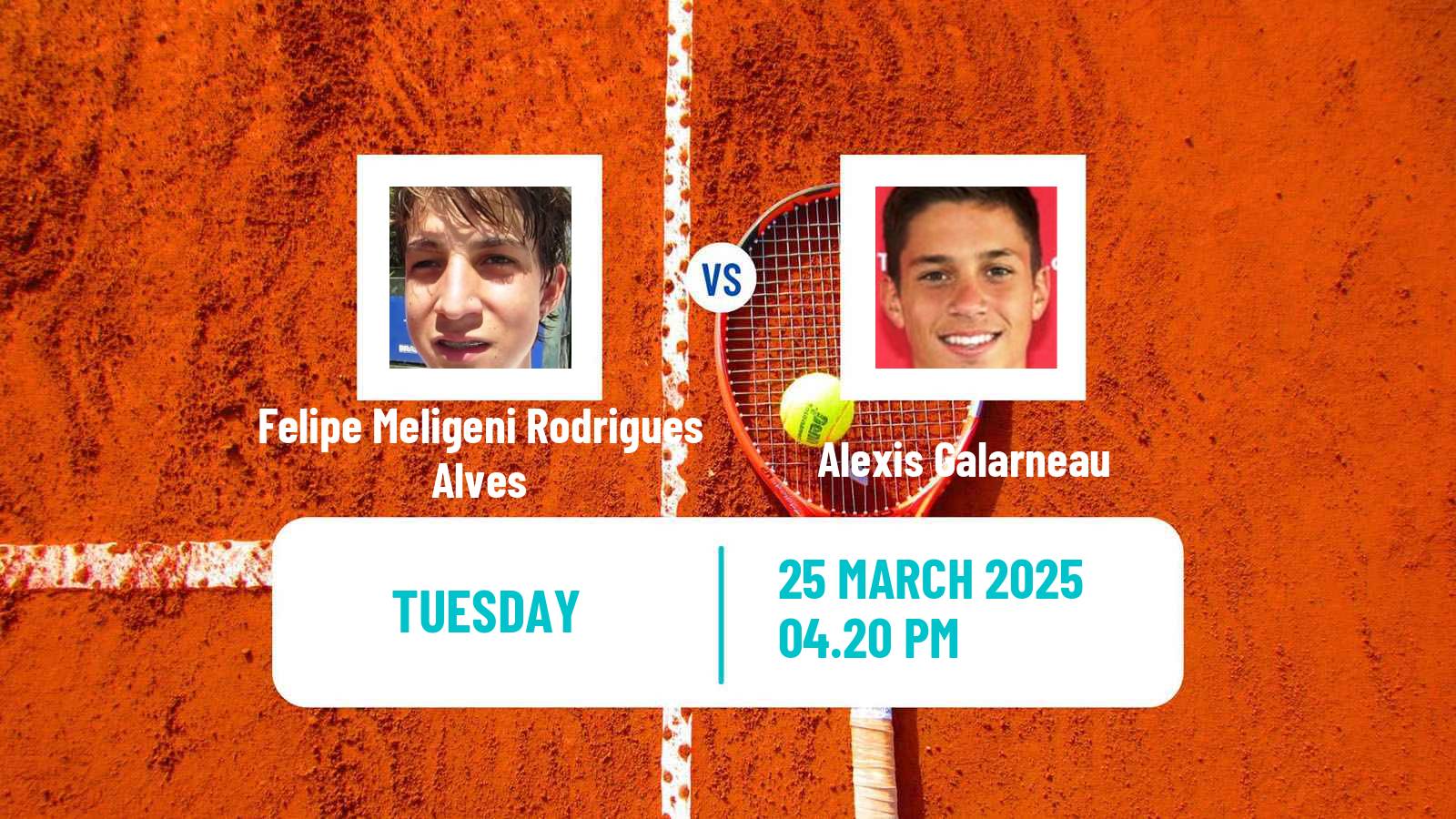 Tennis Morelia Challenger Men Felipe Meligeni Rodrigues Alves - Alexis Galarneau