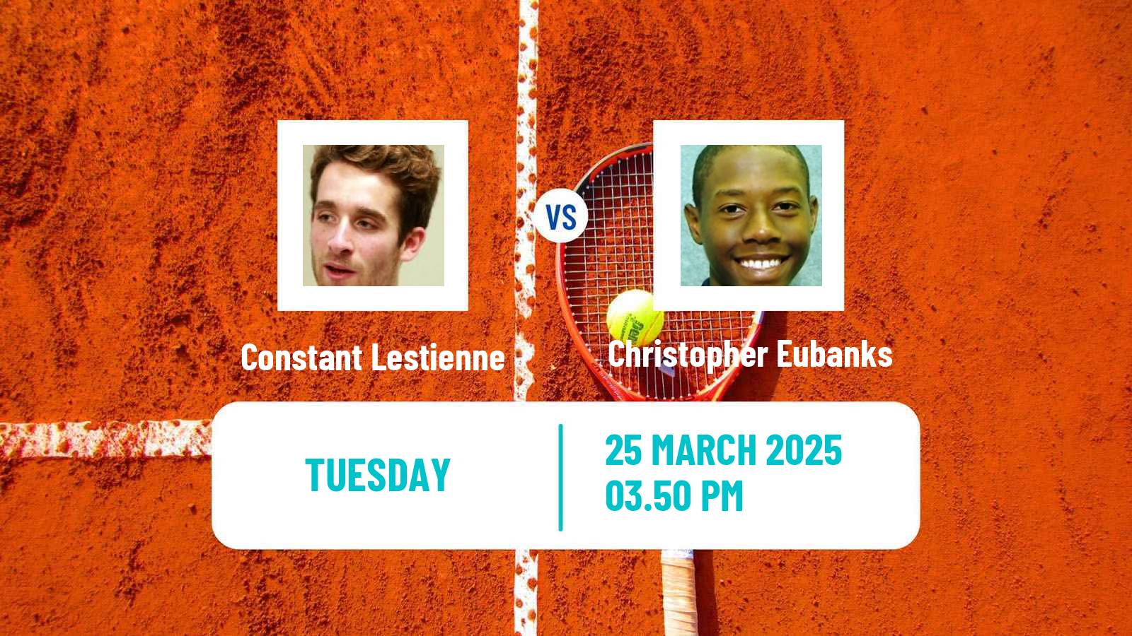 Tennis Morelia Challenger Men Constant Lestienne - Christopher Eubanks