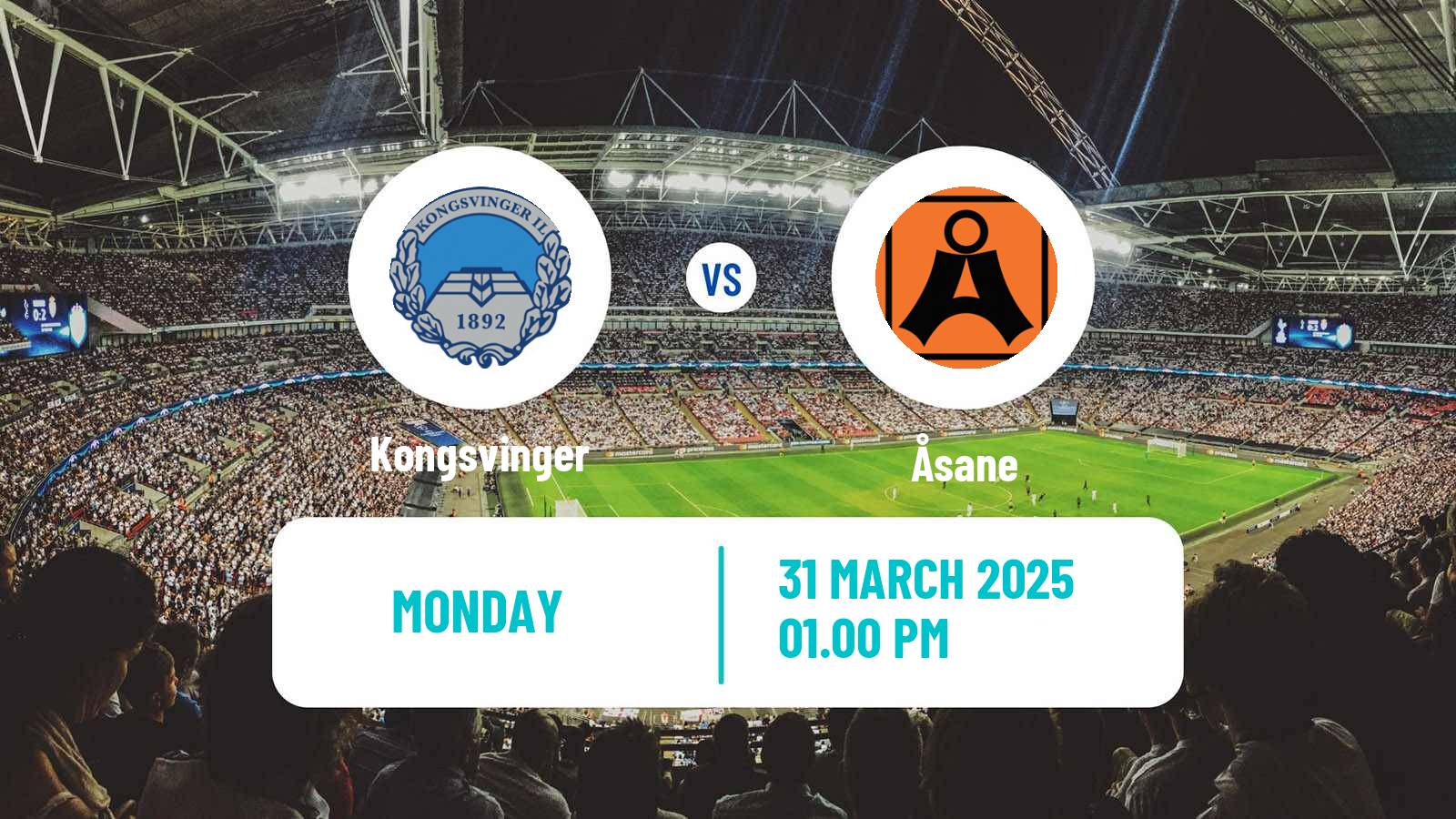 Soccer Norwegian Adeccoligaen Kongsvinger - Åsane