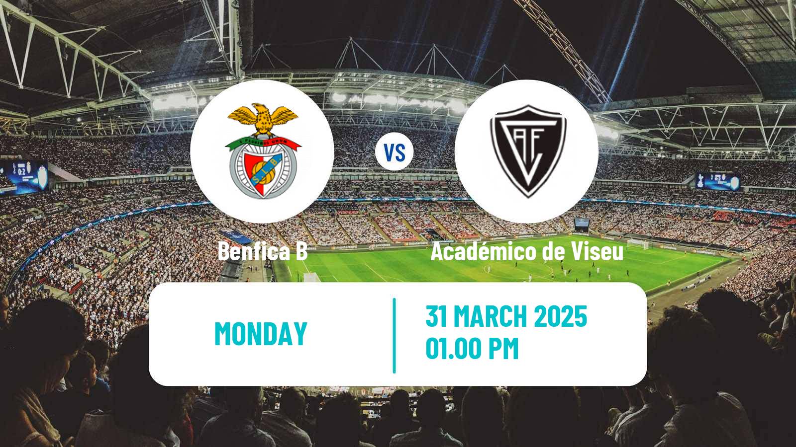 Soccer Portuguese Liga 2 Benfica B - Académico de Viseu