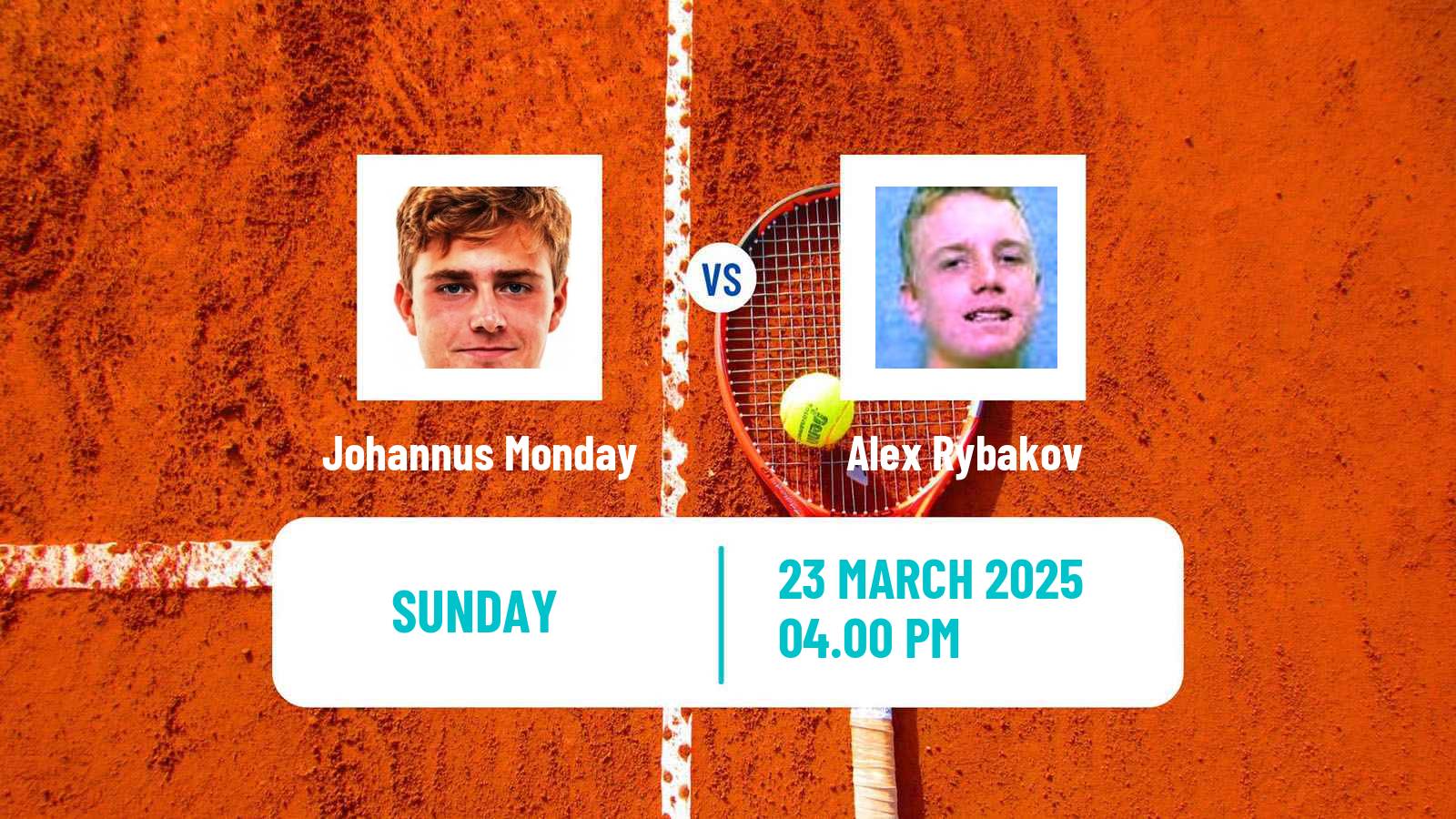 Tennis ITF M25 Bakersfield Ca Men Johannus Monday - Alex Rybakov