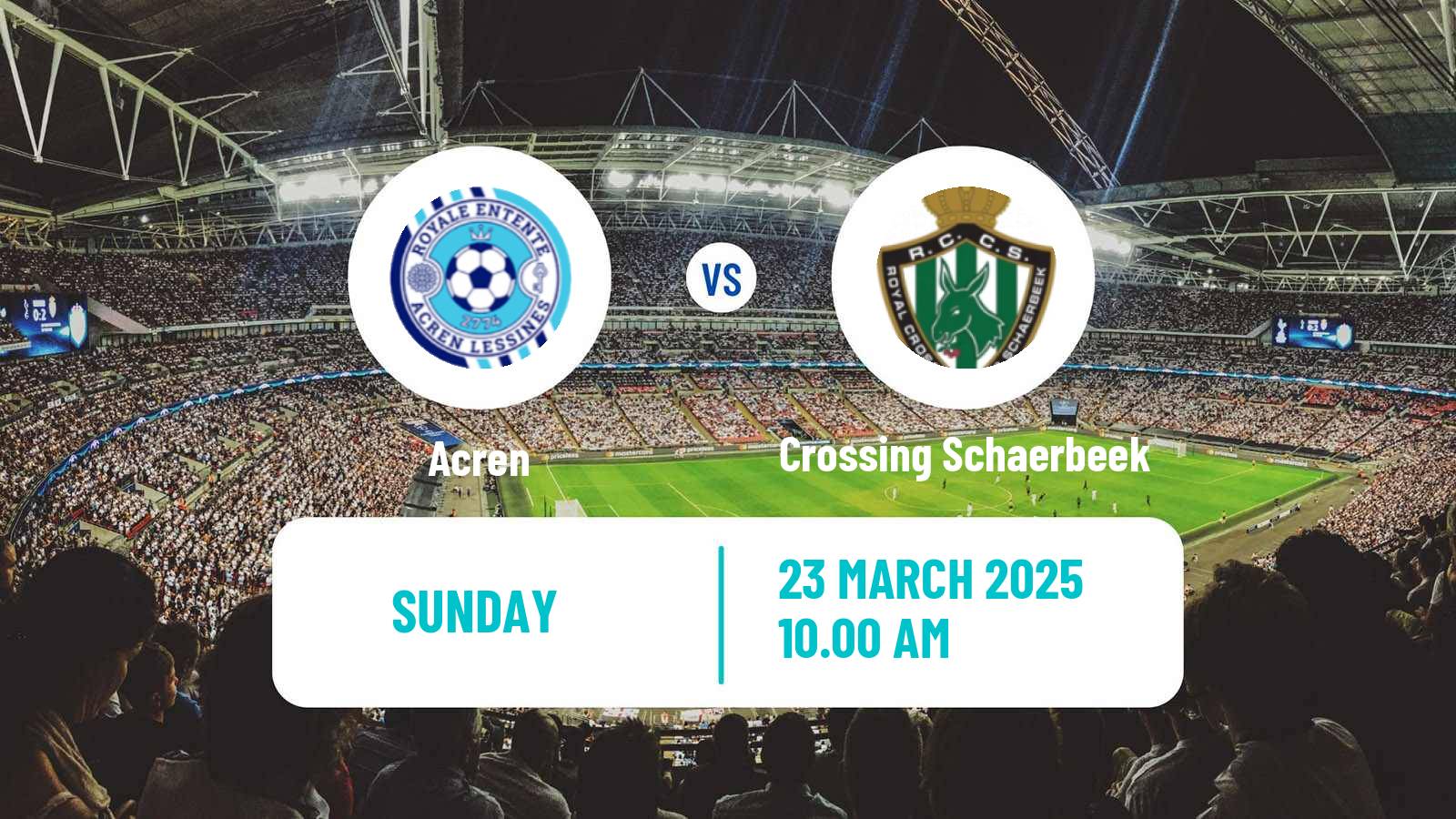 Soccer Belgian Second Amateur Division Group C Acren - Crossing Schaerbeek