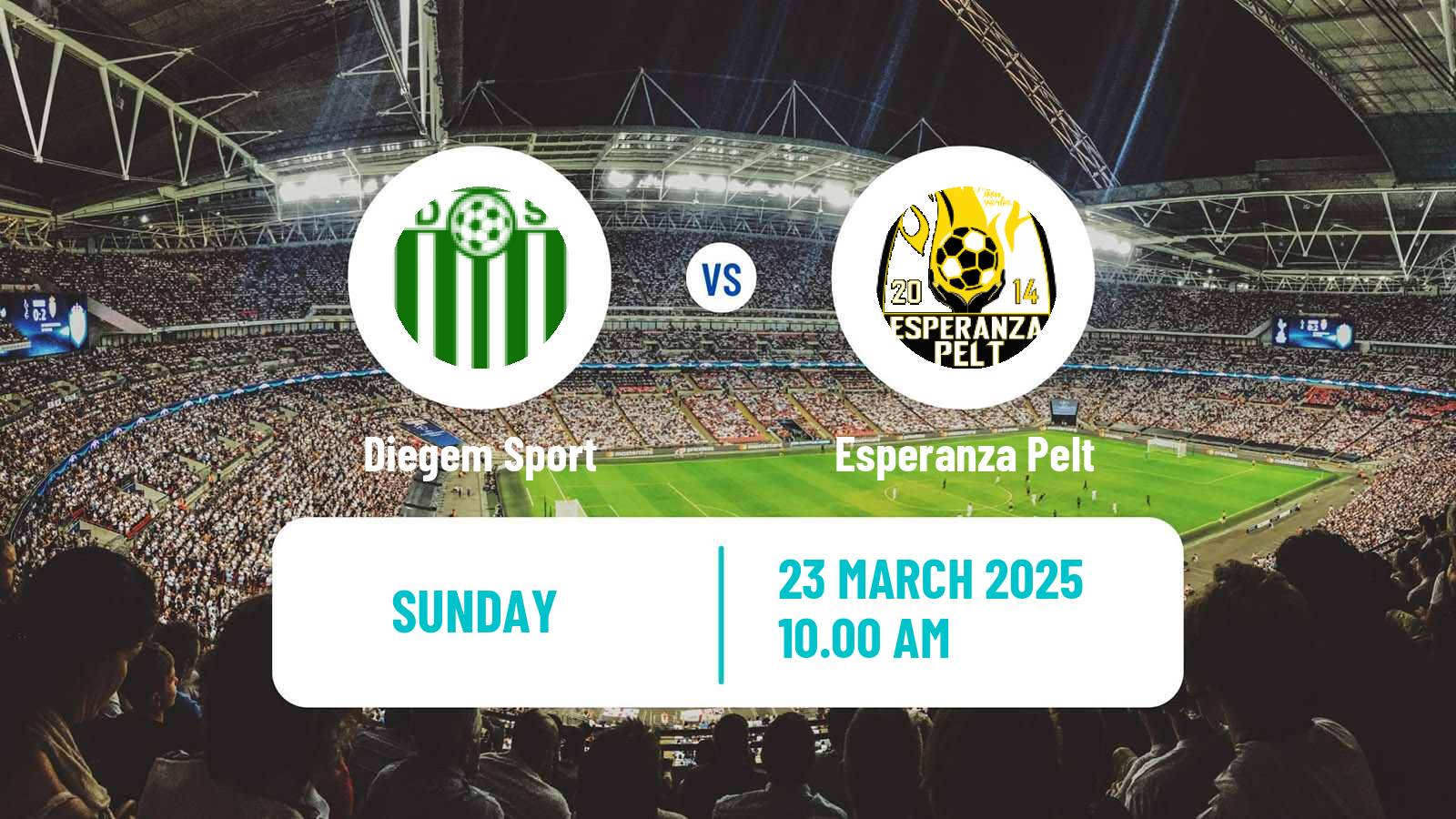 Soccer Belgian Second Amateur Division Group B Diegem Sport - Esperanza Pelt