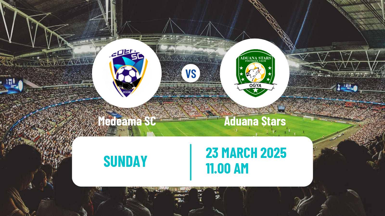 Soccer Ghanaian Premier League Medeama - Aduana Stars