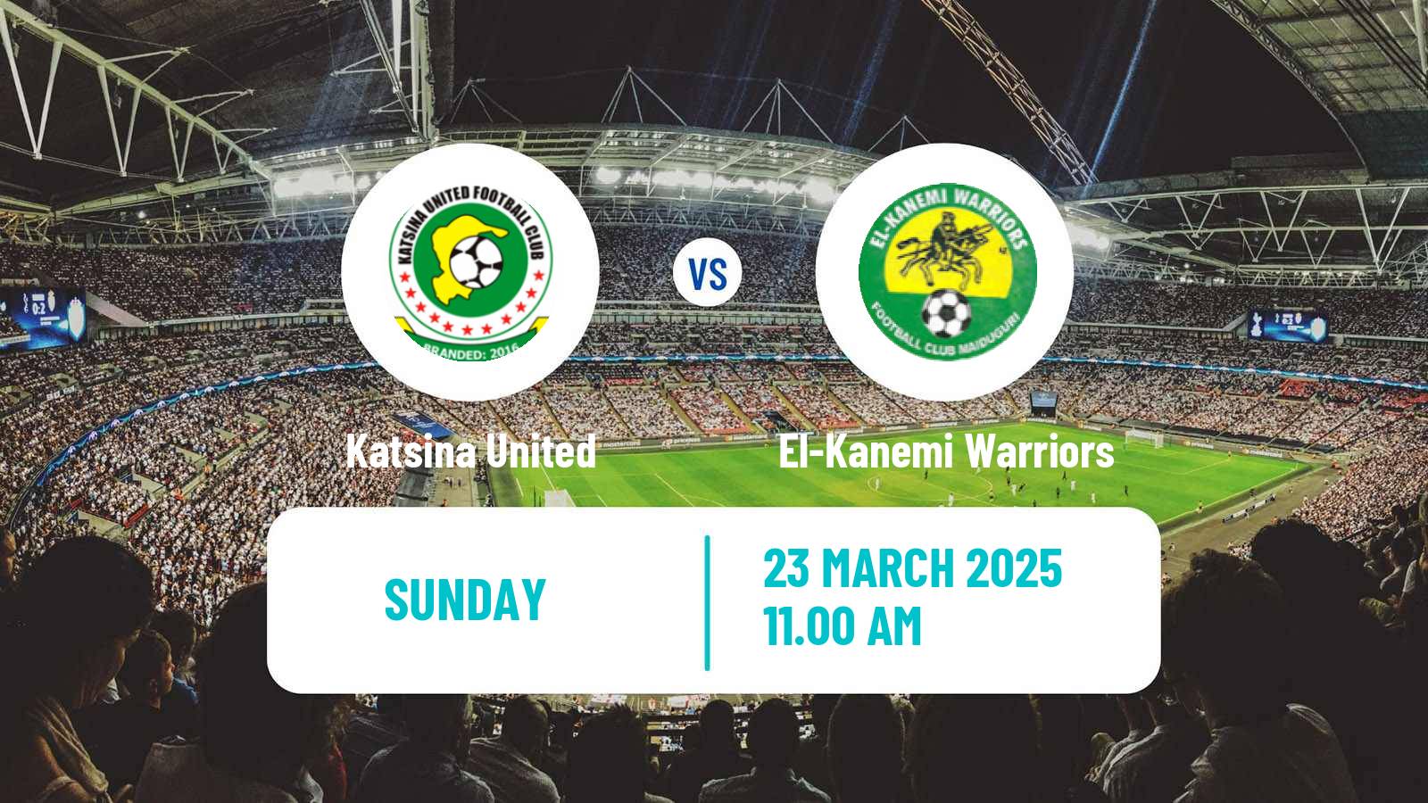 Soccer Nigerian Premier League Katsina United - El-Kanemi Warriors