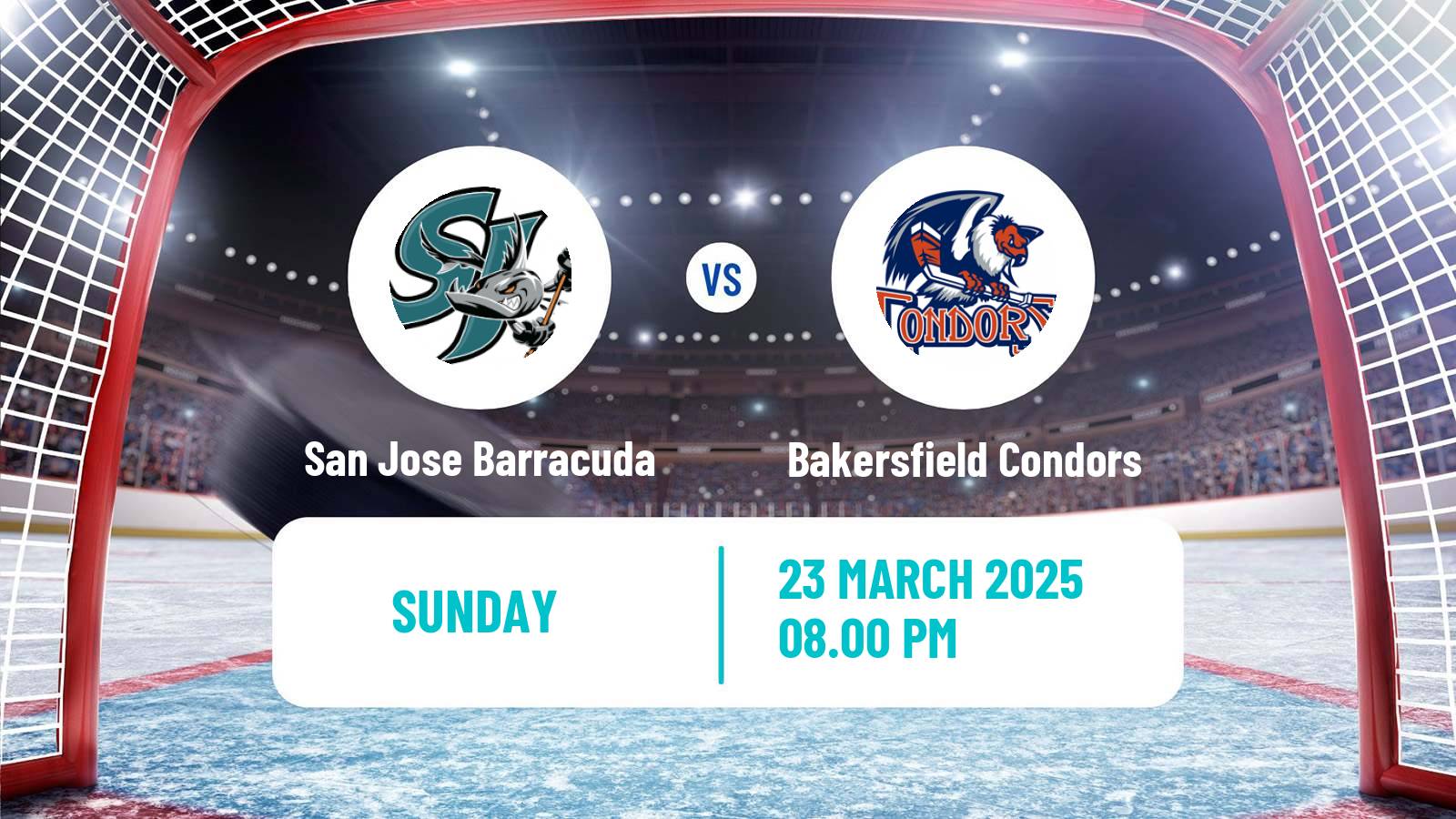Hockey AHL San Jose Barracuda - Bakersfield Condors